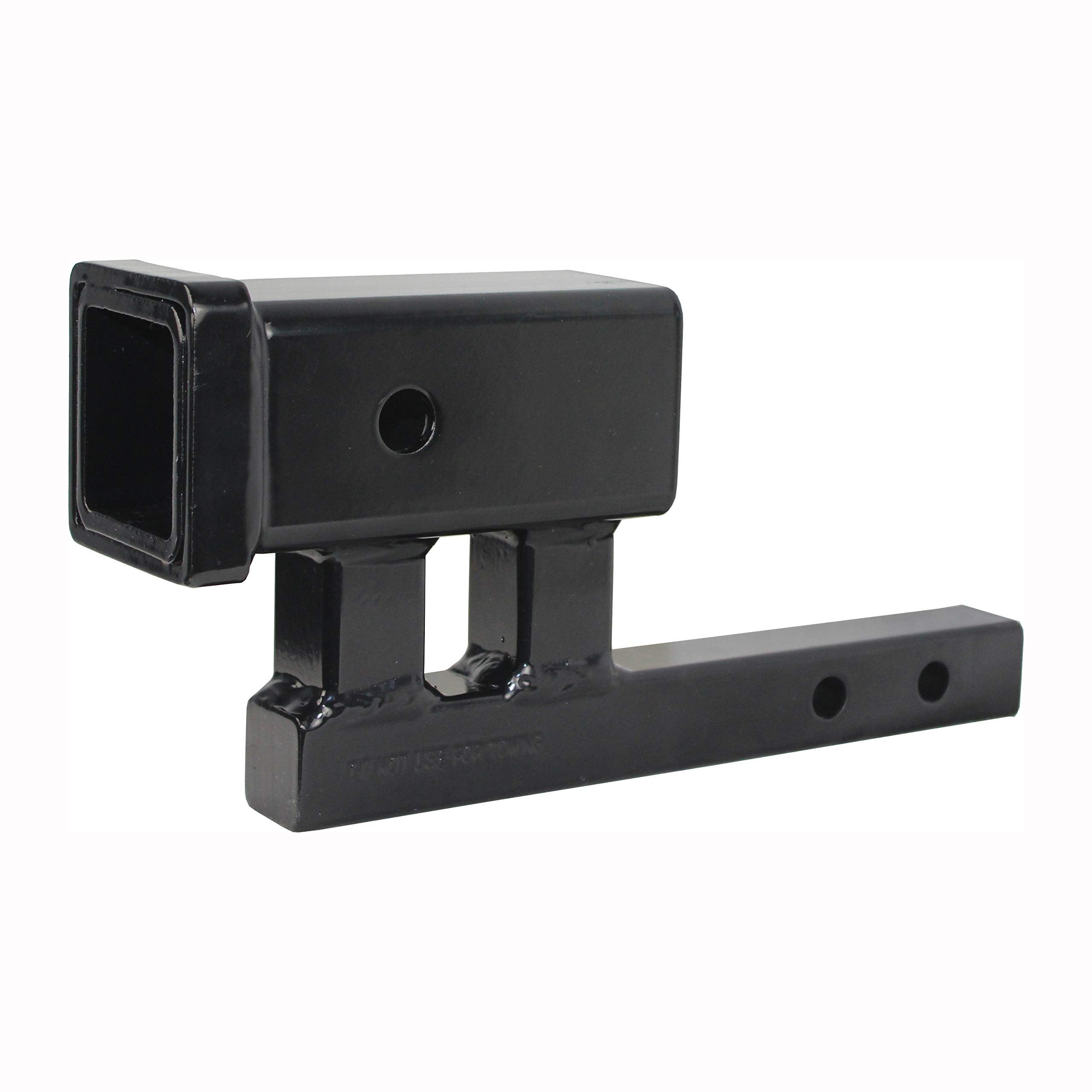 MaxxHaul 80875 Trailer Hitch Extender Adapter, 2 Receiver, 4 inch Rise/Drop, 1-1/4 inch Solid Shank, 9 to 10-1/4 Extension