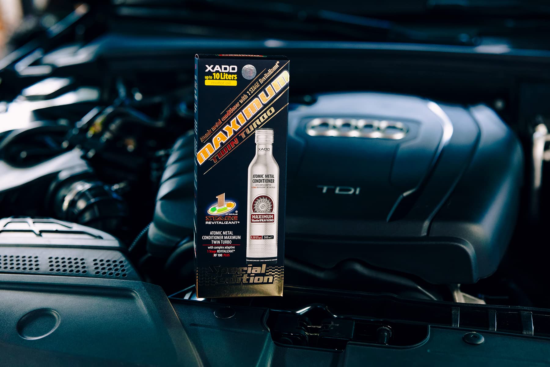 XADO Engine Oil Additive - Metal Conditioner for High-Performance Engines 3-10Qt - Model XA 40028 - Wear Protection & Rebuilding