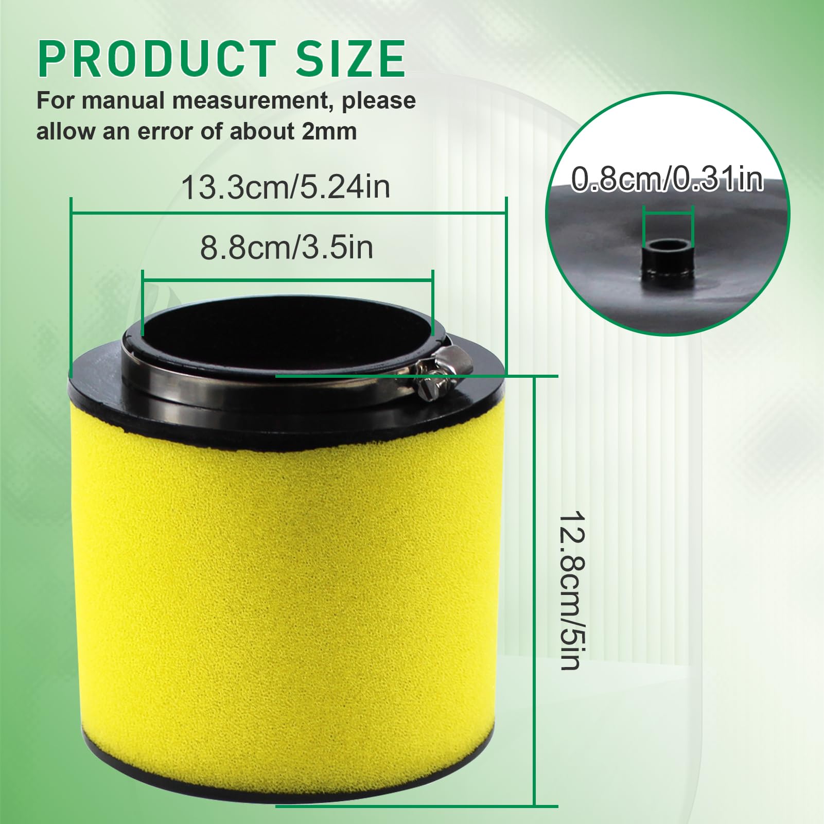 400Ex Rancher 420 Air Filter 17254-Hn1-000 For Honda Foreman 500 Rubicon 500 Trx500F Trx500Fe Trx500Fa Trx500Fm Rancher 420 Trx4