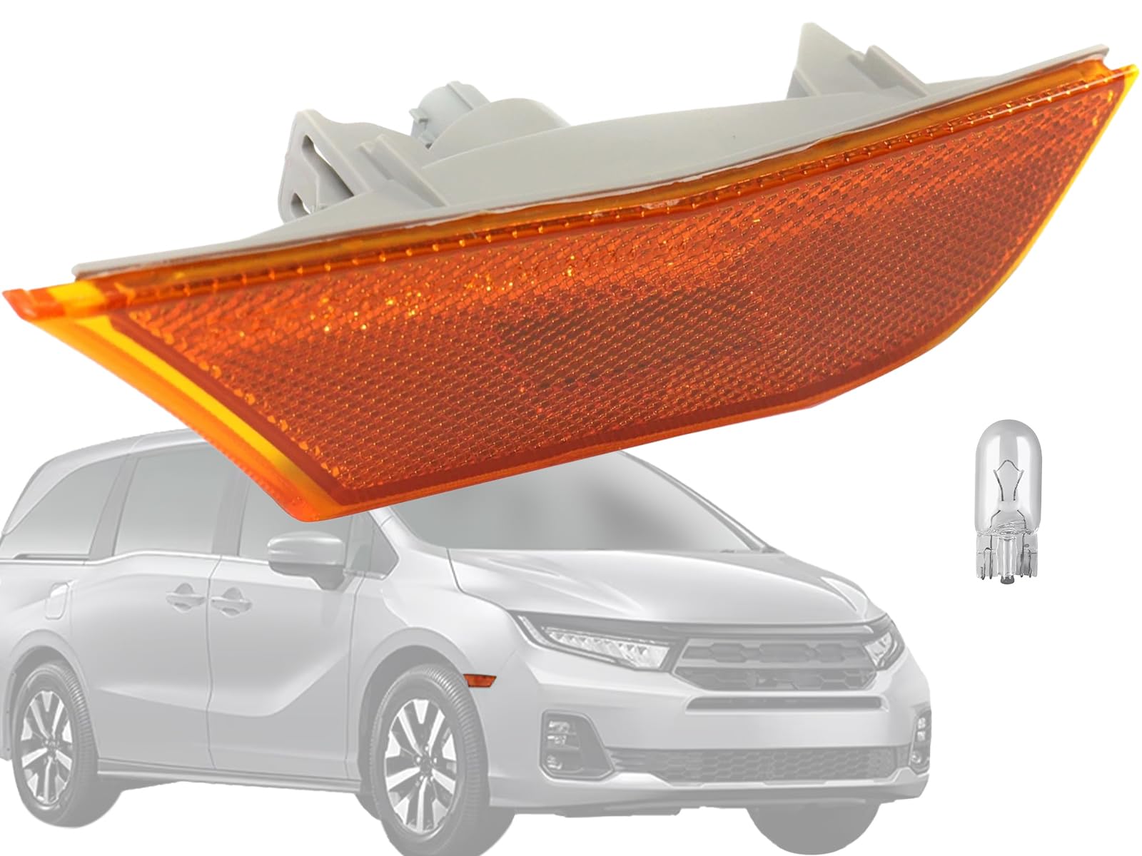 KAP Replacement for Front Fender Halogen Side Marker Lights 2018-2025 Odyssey Passenger Right Side with Bulb Included 33800THRA0