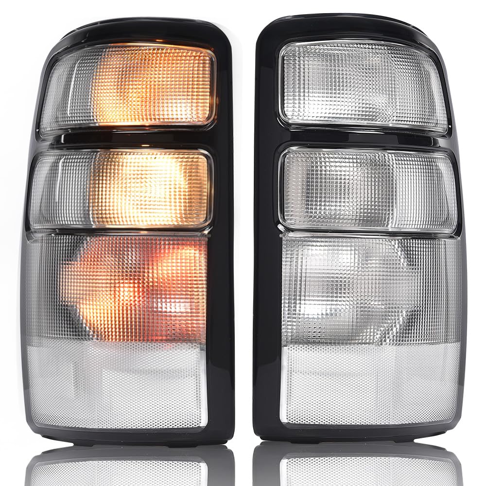 DOTCOM Tail Lights Assembly Fit Chevy Tahoe Suburban 1500 2500 2000-2006,Fit GMC Yukon Yukon XL 2000-2006 Tail Lamps GM2801170 G