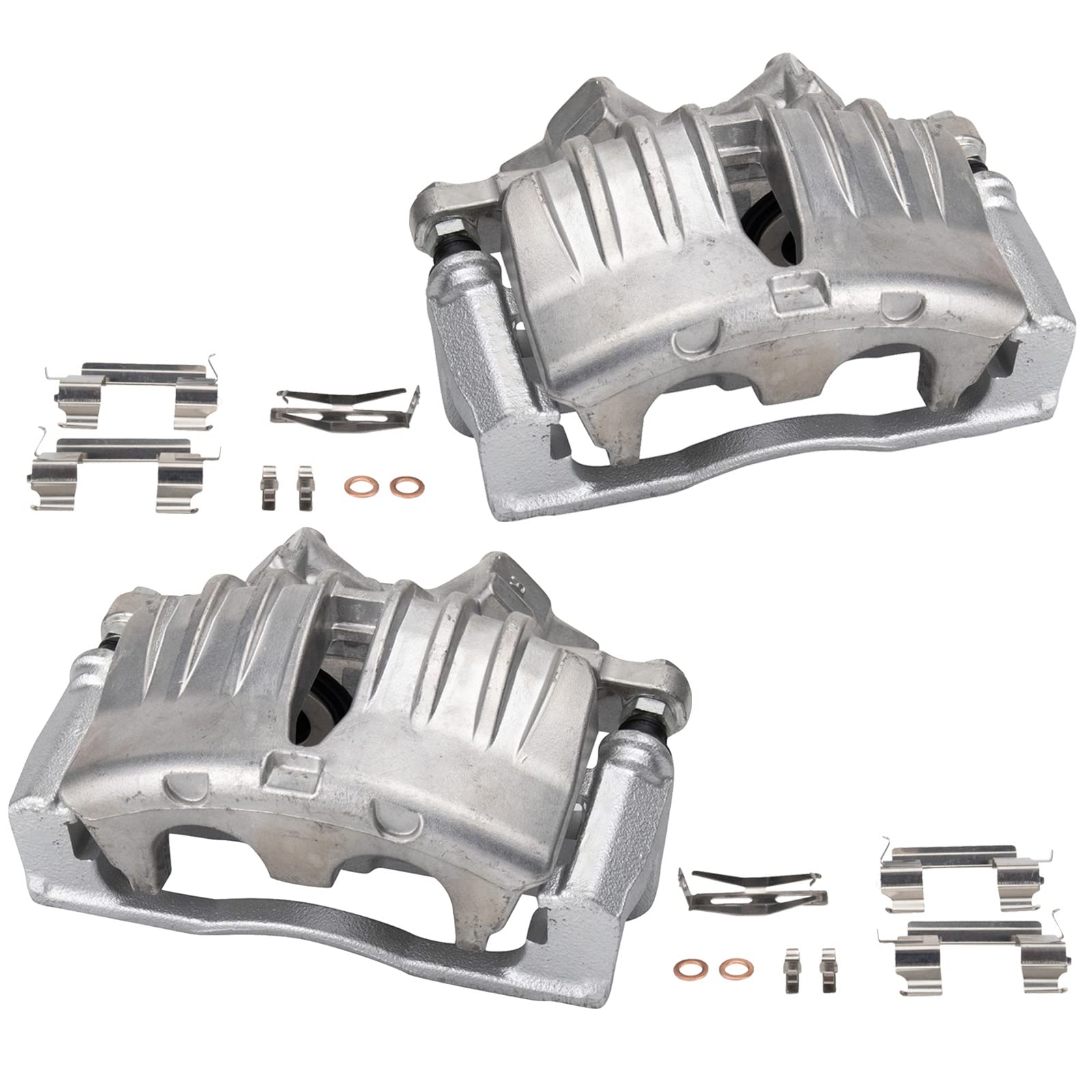 Trq Front Brake Caliper Set Compatible With 2004-2005 Buick Rainier 2003-2005 Chevrolet Ssr 2002-2005 Trailblazer Ext Gmc Envoy