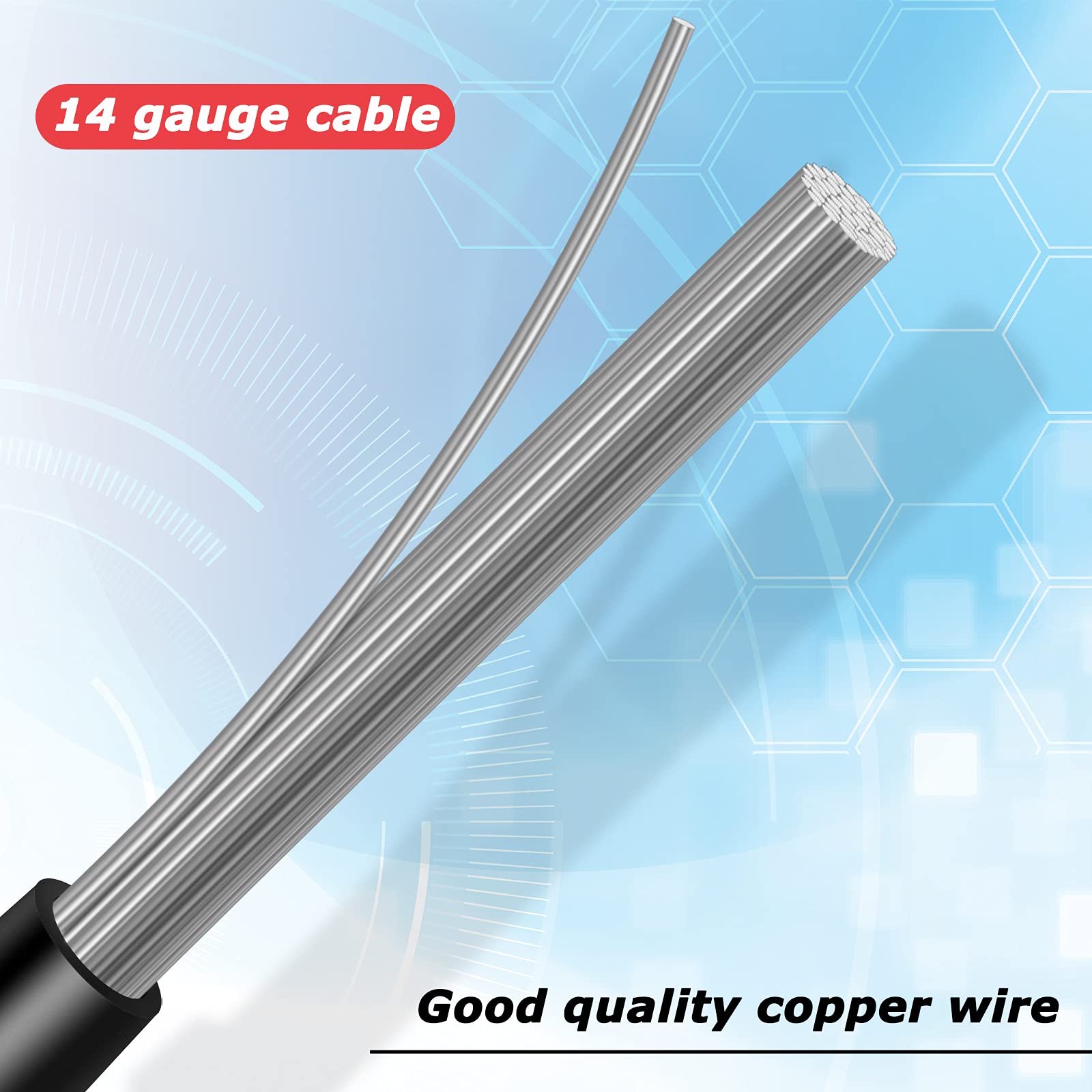 14 AWG Connectors Cable Compatible with SAE 30cm 2 Pin Single Plug Disconnect Power Automotive Extension Cable for Motorcycles C