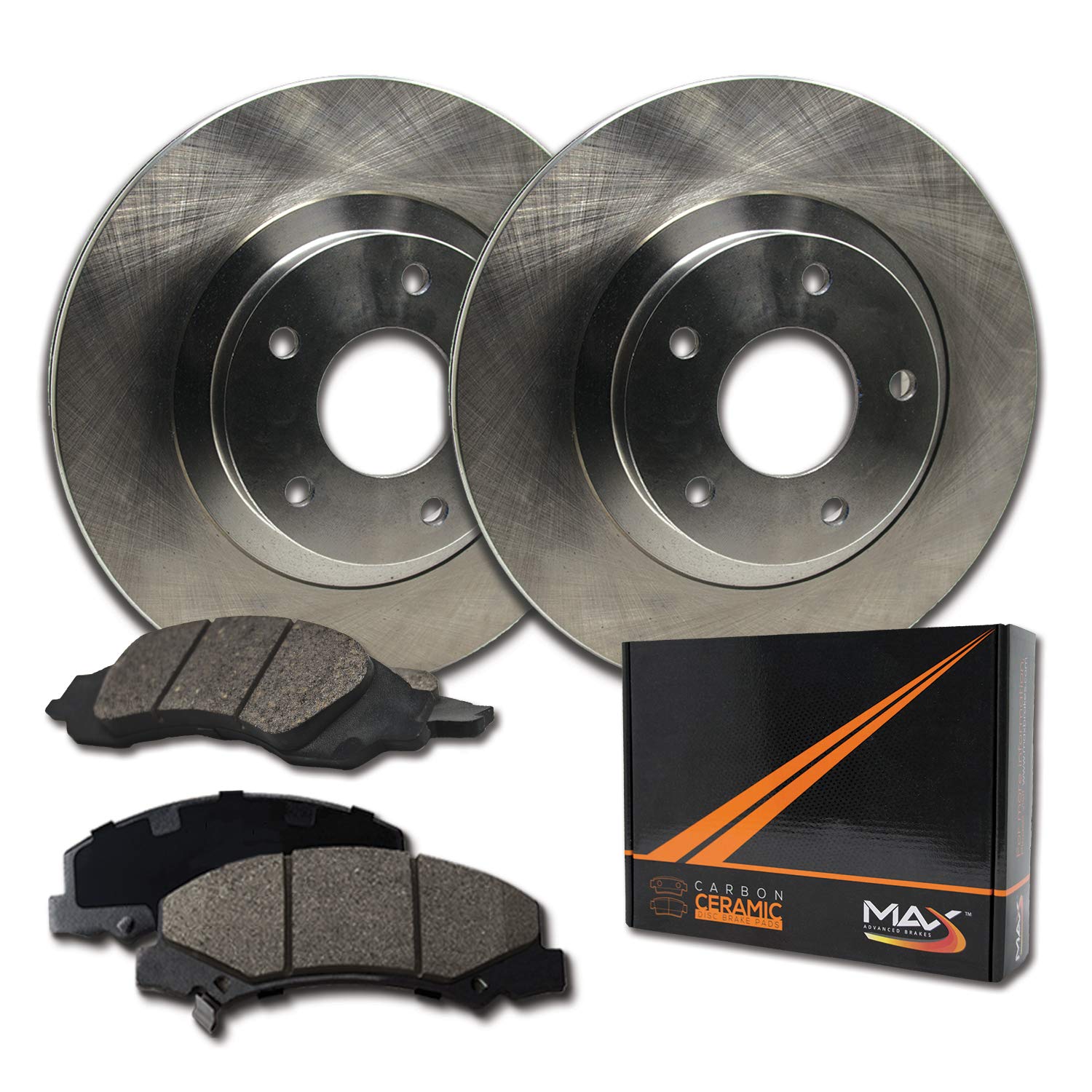 [Rear] Max Brakes Premium Oe Rotors With Carbon Ceramic Pads Kt172742-1