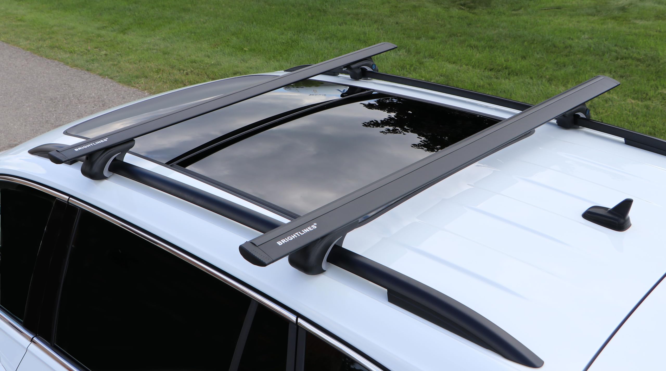 Brightlines Black Heavy Duty 220 Lbs Universal Crossbars Roof Racks Compatible With 2013-2025 Subaru Crosstrek & Crosstrek Wilde