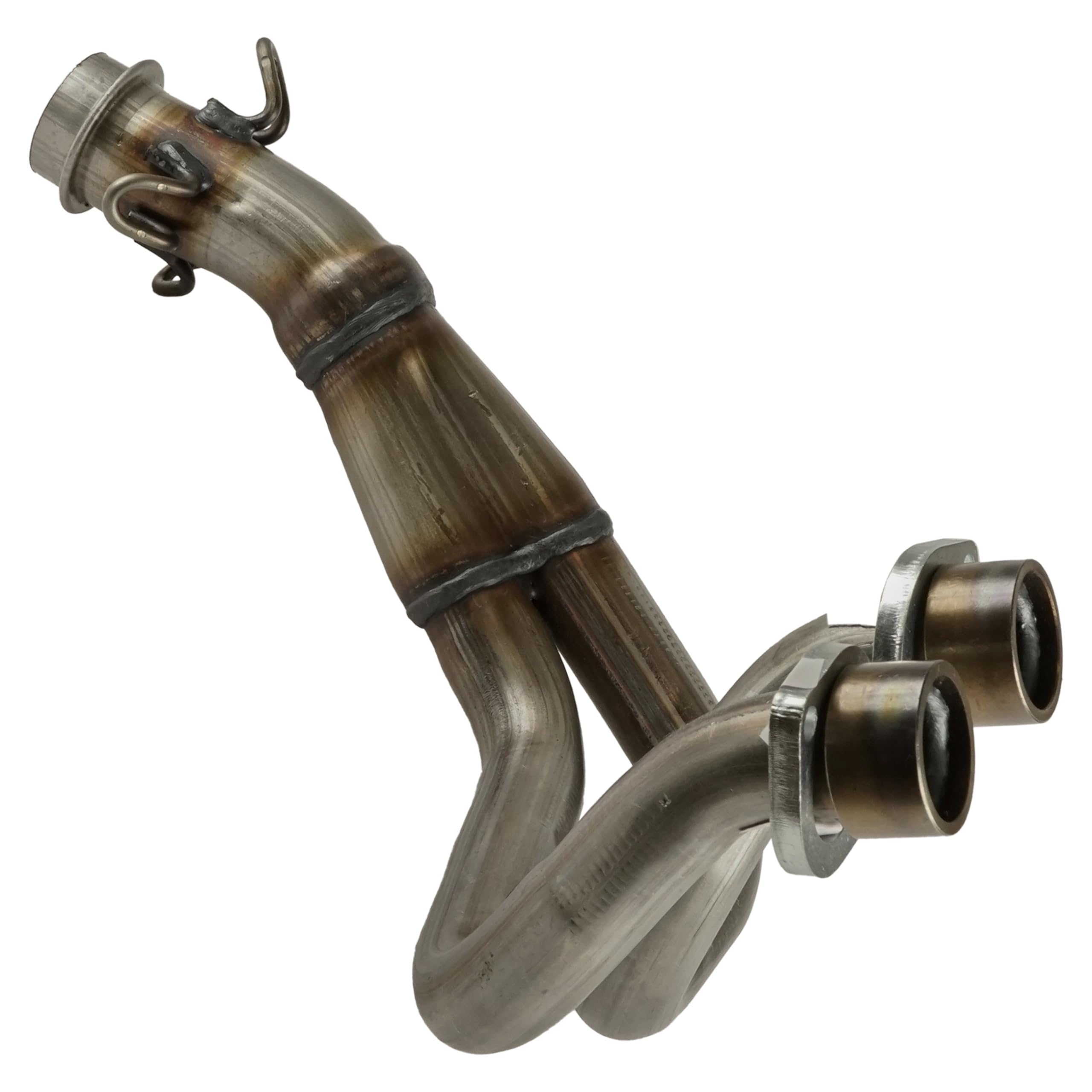 Caltric Exhaust Pipe Compatible with Yamaha Rhino 700 YXR700F 2008-2012 5B4-E4611-00-00