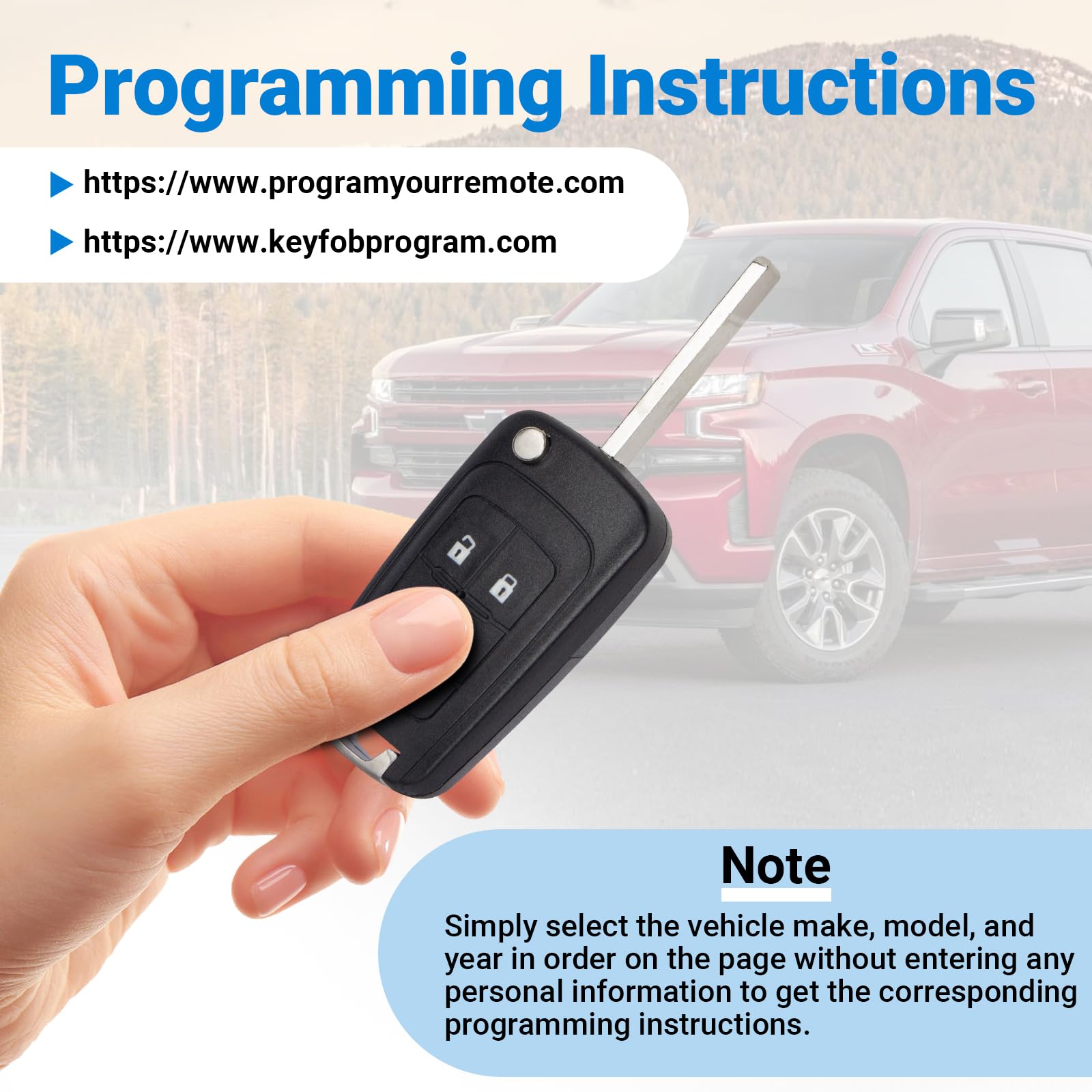 Car Key Fob Keyless Entry Remote Flip Replacement For 2010-2019 Chevy Cruze Camaro Impala Equinox Malibu Sonic/Gmc Terrain/Buick