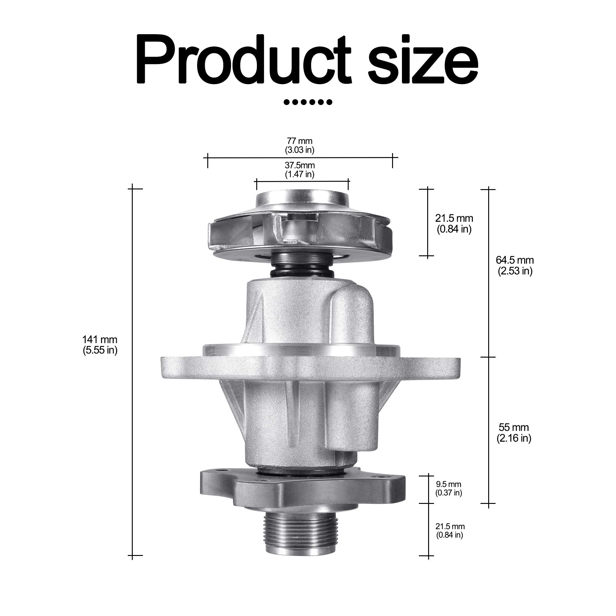 AULINK AW5097 Water Pump 252-822 for Chevy (Colorado Trailblazer), GMC (Canyon Envoy), Buick Rainier, Hummer H3,Isuzu i-290 i-35