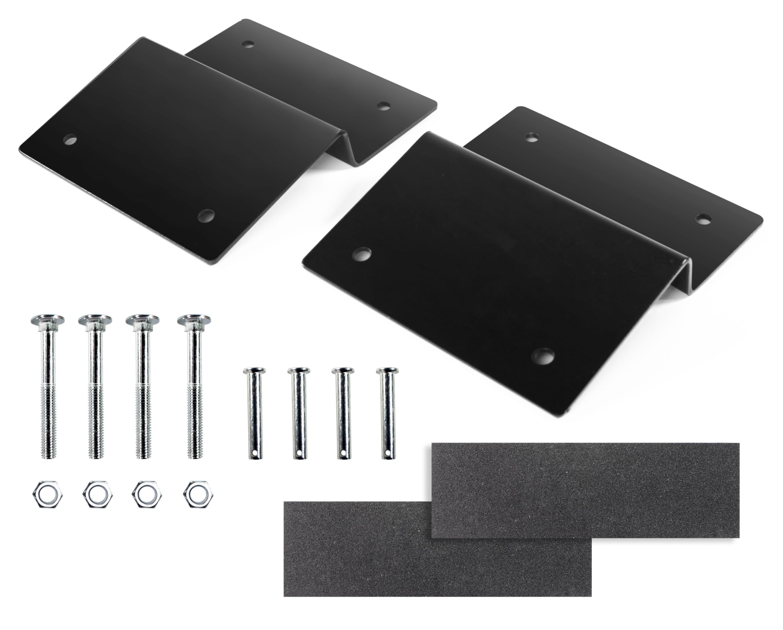 Maxxhaul 50872 Steel Ramp Top Kit - Quickly Create Your Own Ramps With 2''X8'' Planks To Safely Load Atv Motorcycle And Lawn Equ