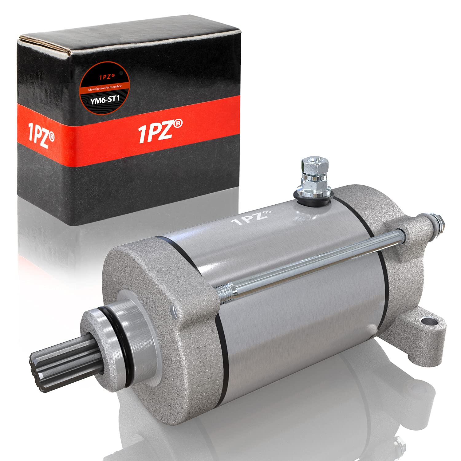 1PZ YM6-ST1 Starter Motor Replacement for Yamaha Grizzly YFM 600 660 1998-2007 Rhino 450 660 Kodiak 400 Wolverine Nordik NK 500 