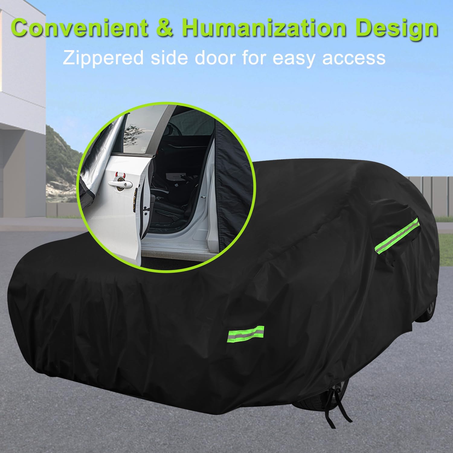 Morhept Car Cover Custom Fit For Toyota Corolla, Waterproof All Weather Full Exterior Cover Rain Snow Uv Protection Cover With D