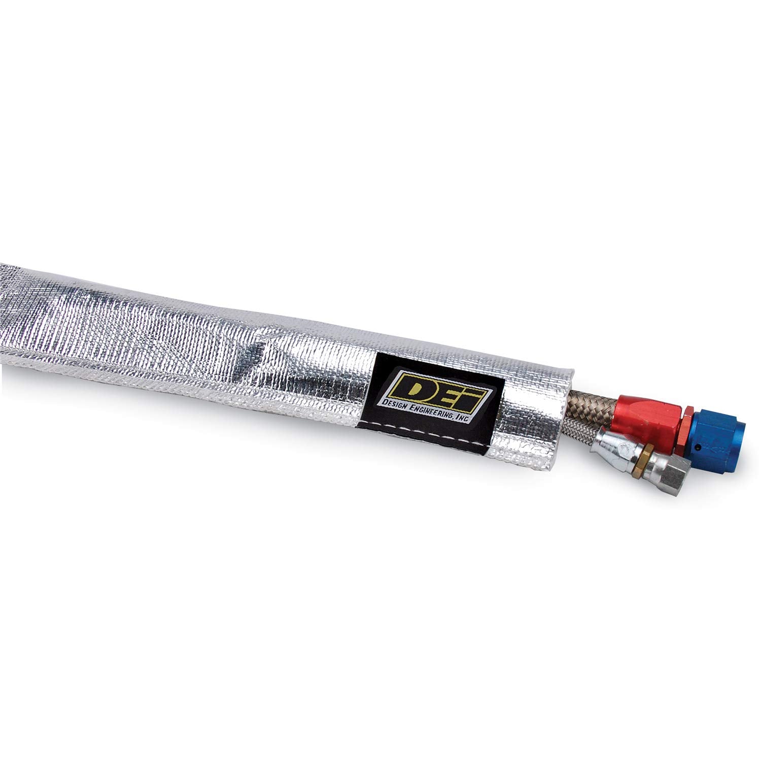 Design Engineering 010418 Heat Sheath 1/2 I.D. X 3Ft Aluminized Sleeving For Ultimate Hi-Temp Protection
