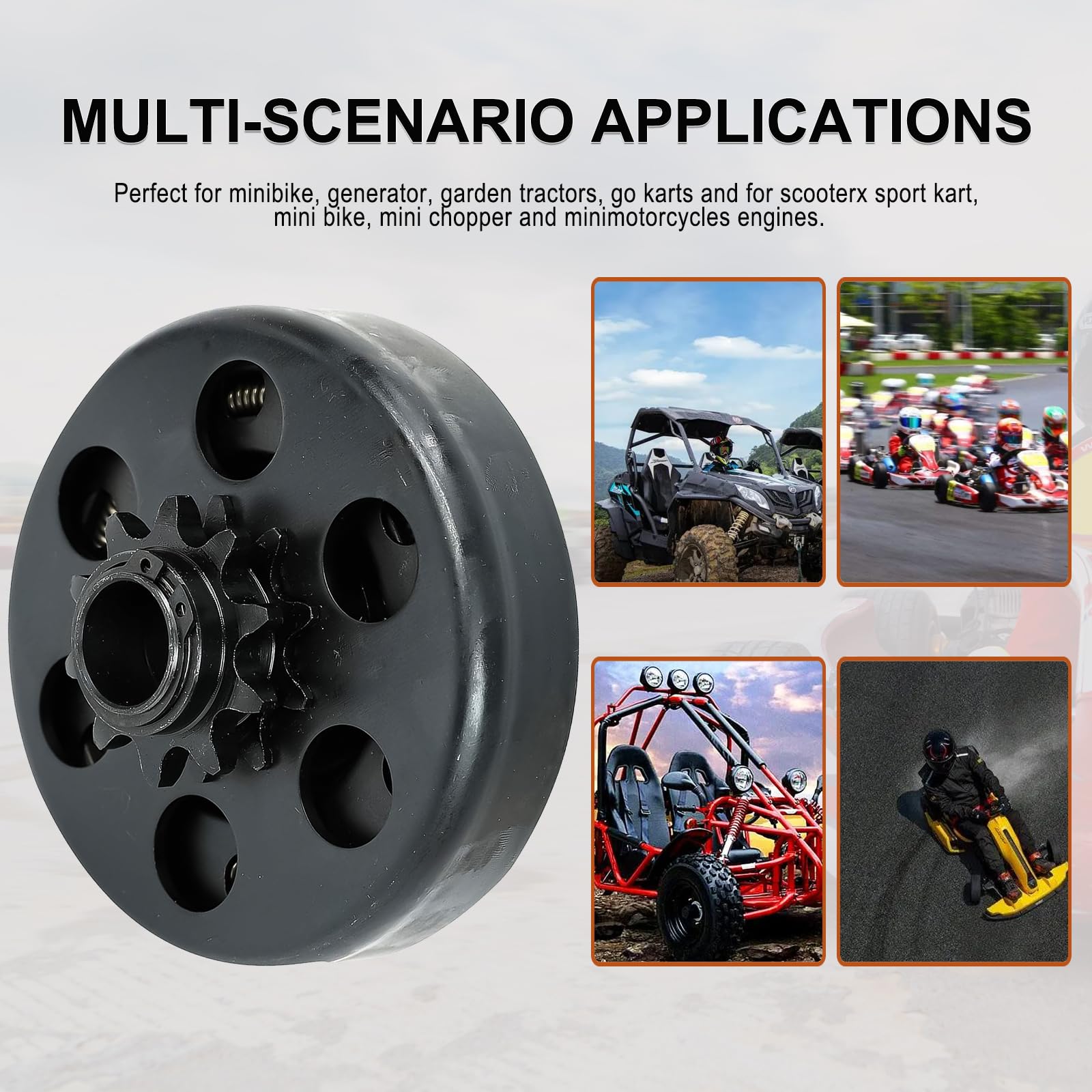 Centrifugal Clutch 3/4 Shaft And 10 Tooth Fit For #40/41/420 Chain Sprocket For Go-Karts Mini Bike Lawnmower Engine 6.5Hp