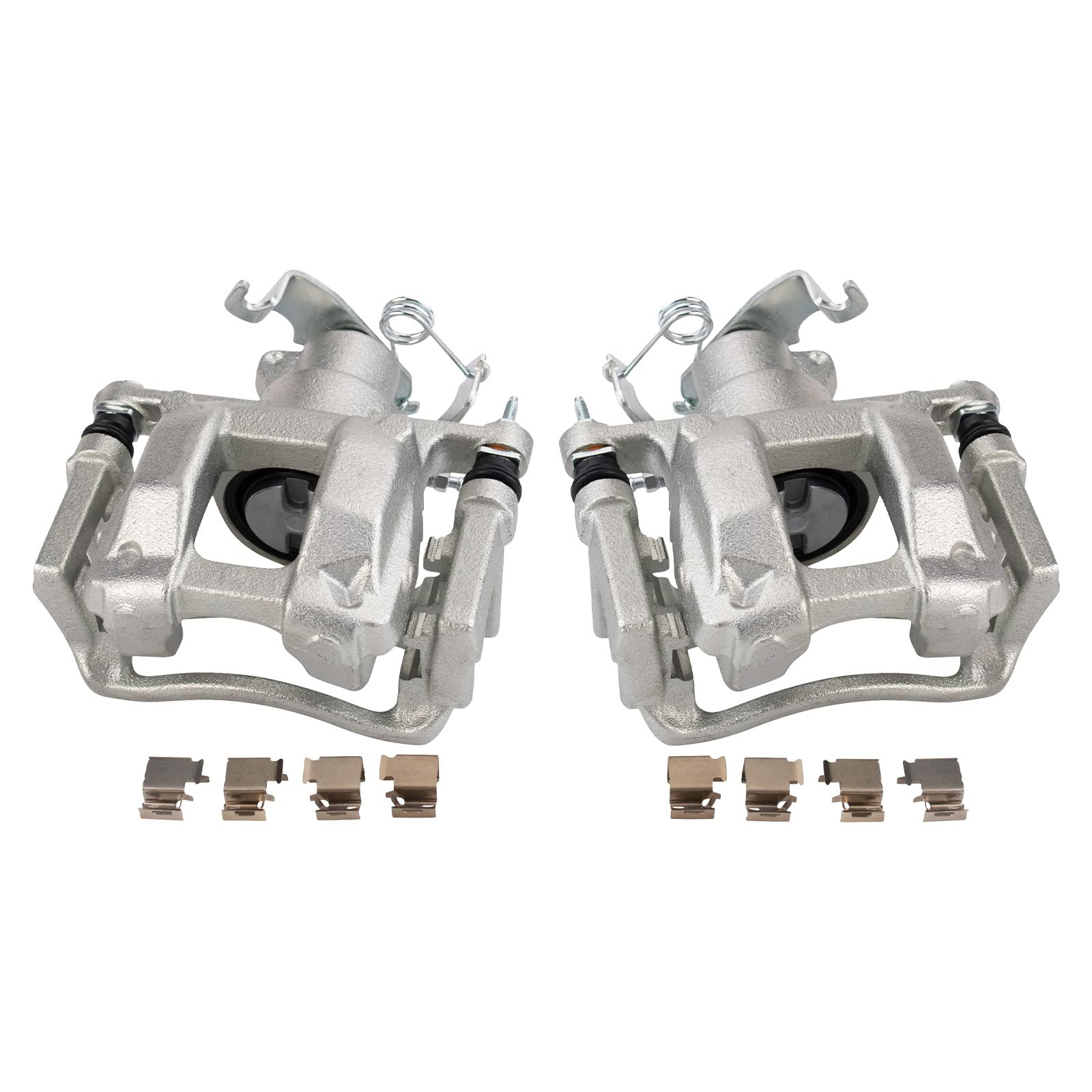 Trq Rear Brake Caliper Set Compatible With 2015-2019 Ford Transit-150 Transit-250 Transit-350 Transit-350 Hd
