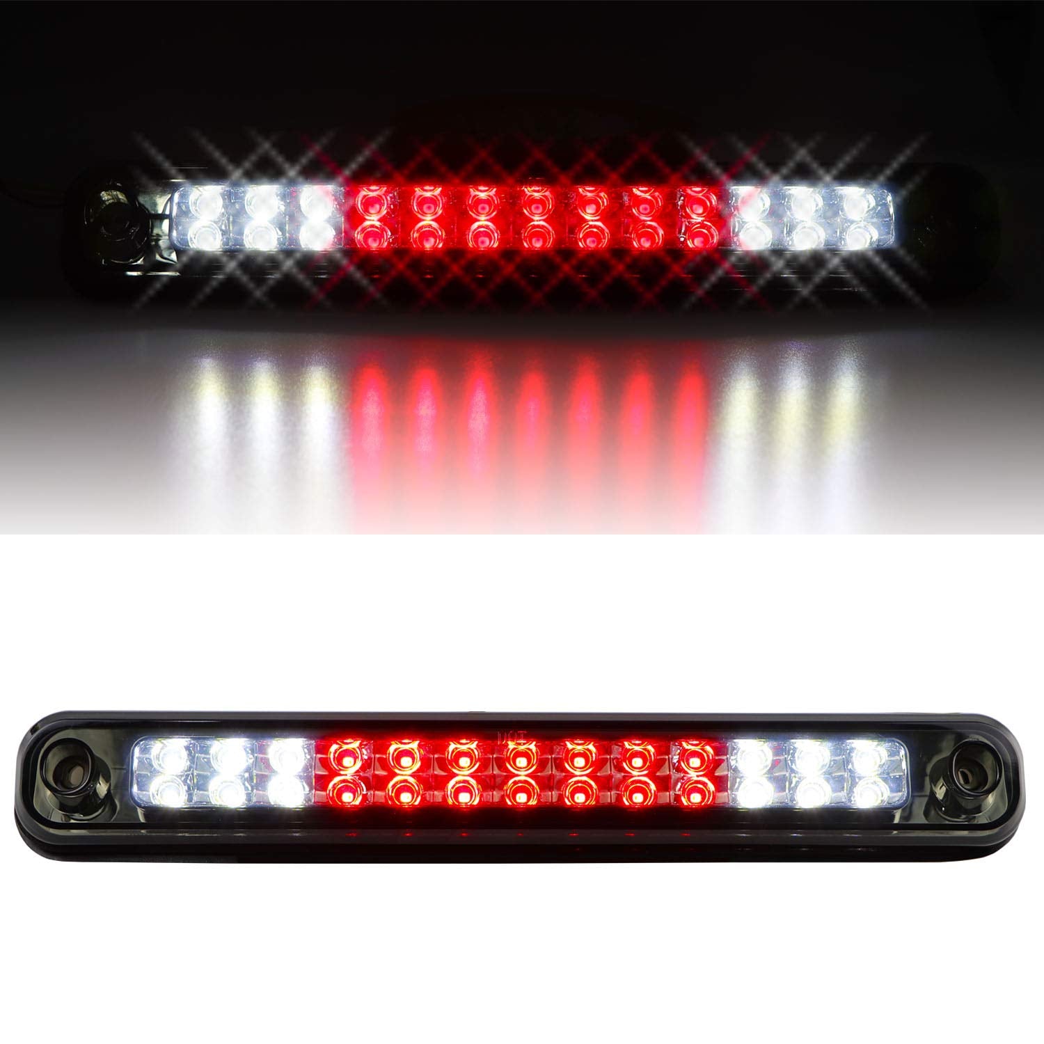 Tresound Led Third 3Rd Brake Light For 1988-2000 Chevy Gmc C/K 1500 2500 3500 Rear Cargo Lamp High Mount Stop Light (Smoked)