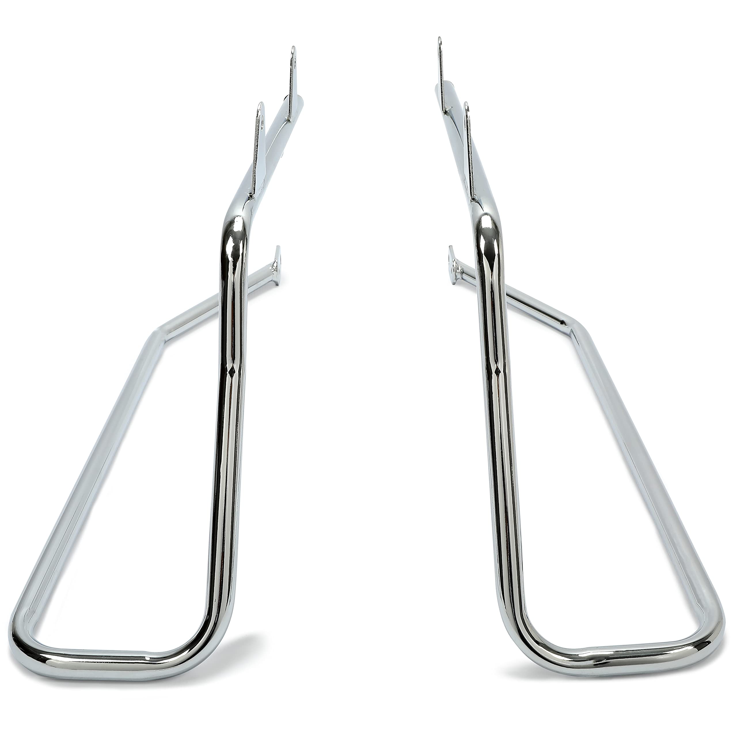 ECOTRIC Saddlebag Conversion Brackets for 1986-2013 Harley Davidson Softail, Chrome, Medium, Alloy Steel, Includes Hardware