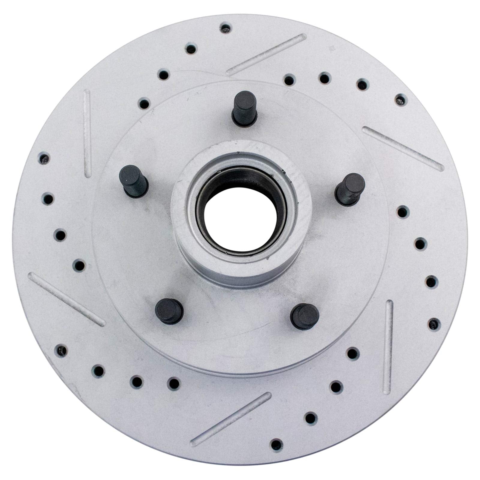 Trq Front Performance Brake Rotor Drilled Slotted Pair Set For Blazer/Blazer S10 / Hombre/Jimmy S-15 / S-15 Sonoma / S10 Pickup