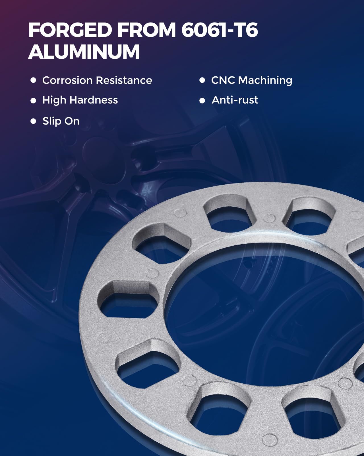 Kax 5X135,5X139.7,6X135,6X139.7 Wheel Spacers, 6Mm Wheel Adapters Fit For Silverado Tacoma Sierra Tahoe Ram 4Runner Expe-Dition