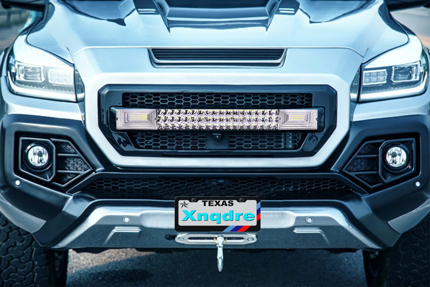 Xnqdre Aluminum Alloy Tri-Color License Plate Frame - M 3 Color Sport, Compatible with All BMW License Plates, 2 Pack
