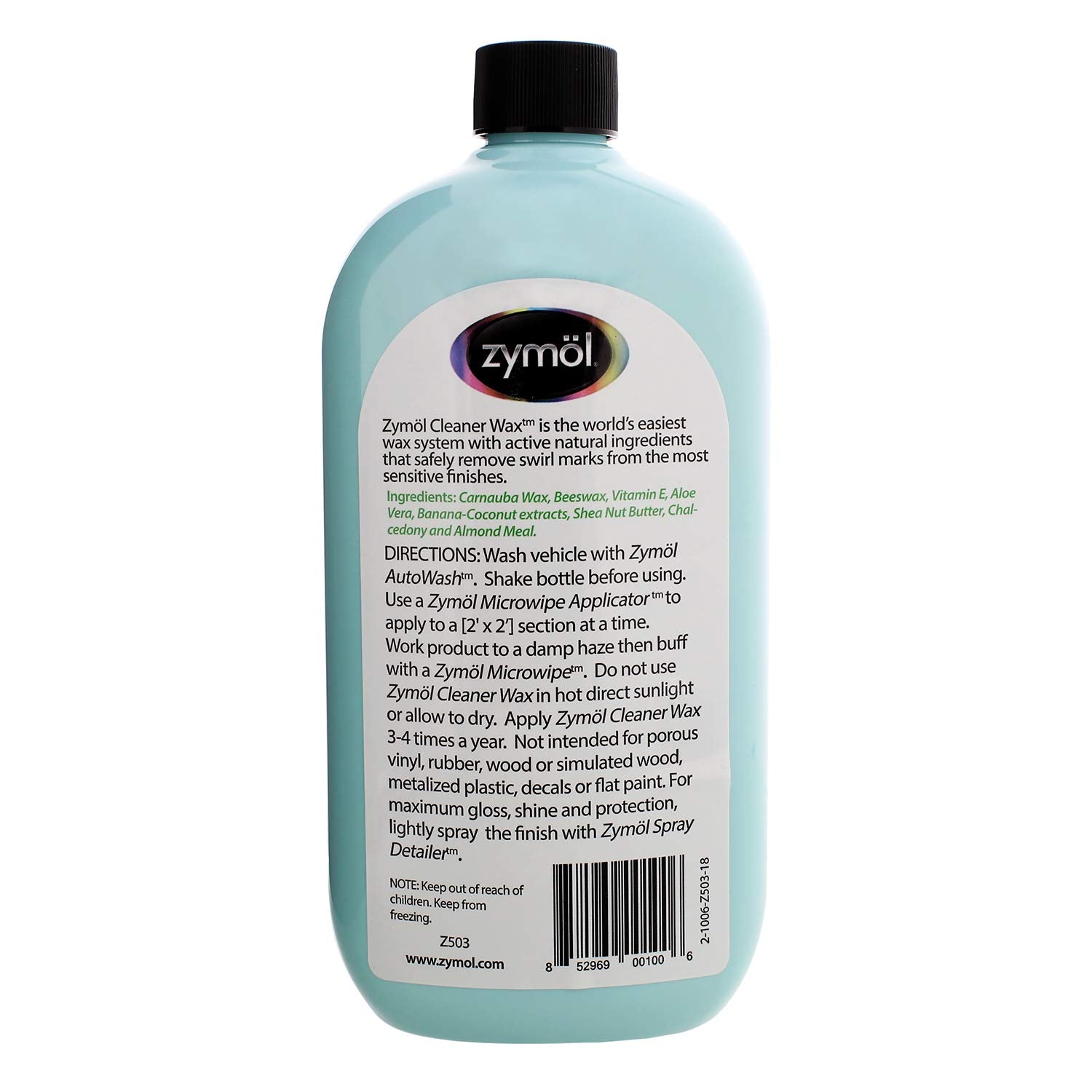 ZYMÖL Cleaner Wax Original Formula - 20 Ounce - Premium Car Care Wax for Shine and Protection