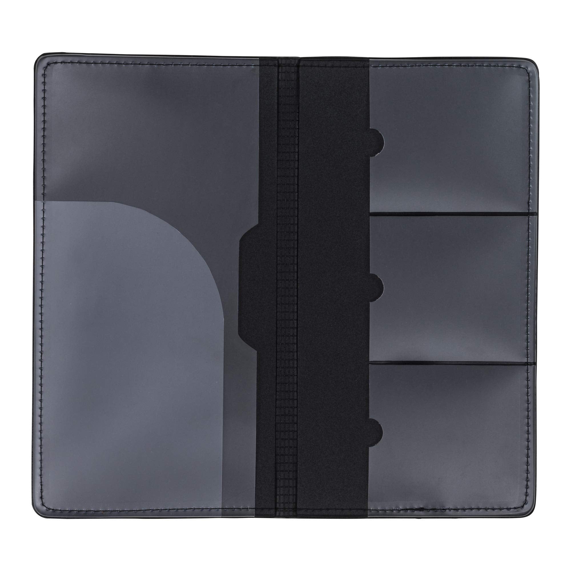 Samsill 2 Pack Car Registration and Insurance Holder, Essential Vehicle Glove Box Organizer, Vehicle Document Holder, Faux Leath