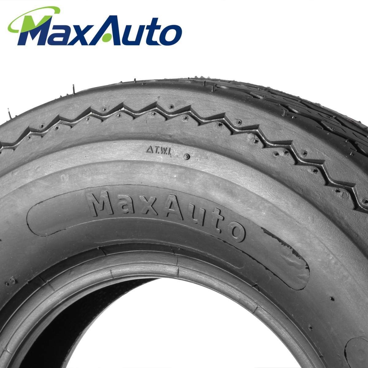 Maxauto Set Of 2 4.80-8 Highway Boat Motorcycle Trailer Tires 4.80X8 6Pr Load Range C, Tubeless