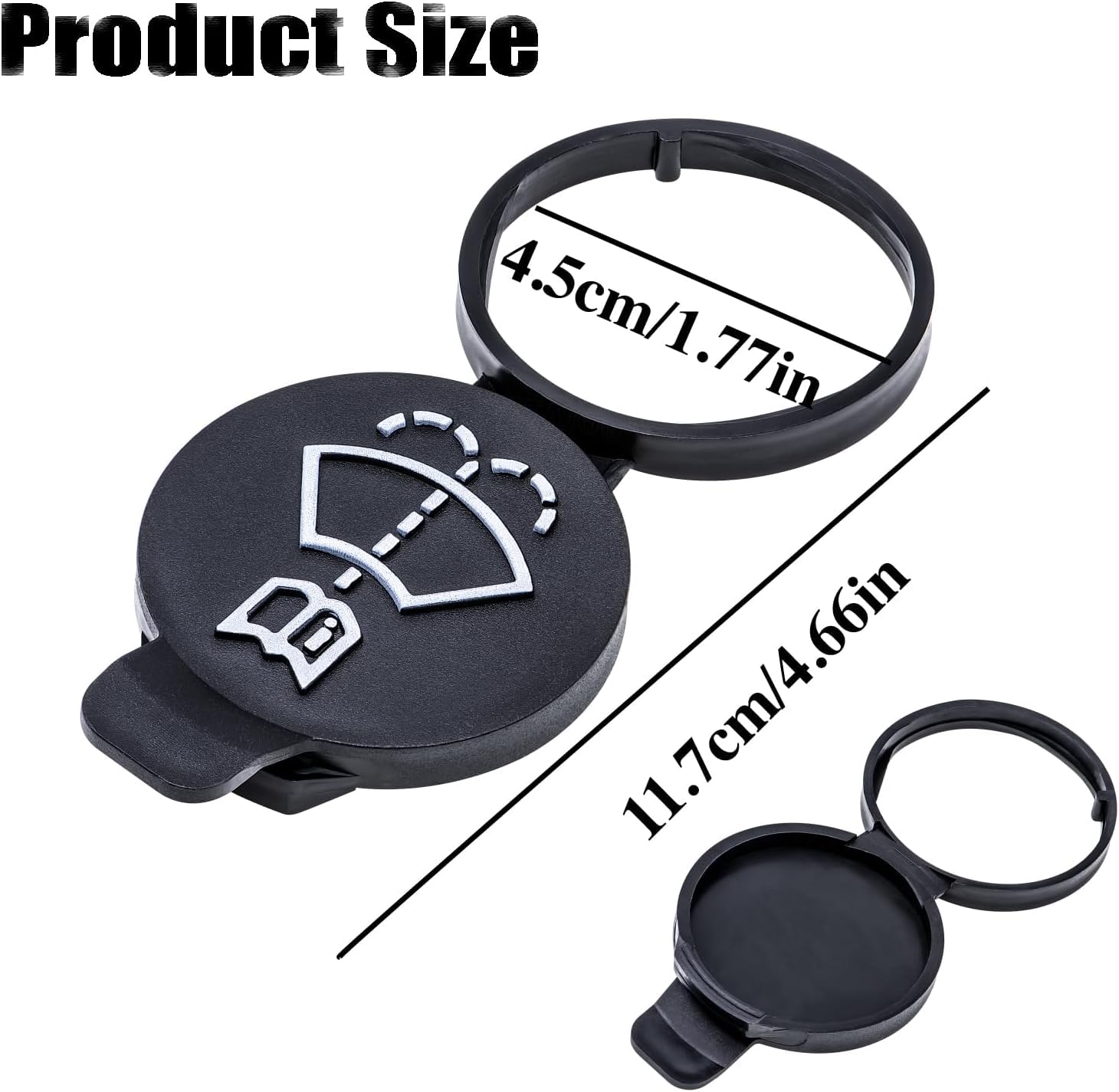 Zmshangmao Car Wiper Bottle Cover, Windshield Wiper Washer Fluid Reservoir Tank Bottle Cap, Car Wiper Bottle Cover Replacement C