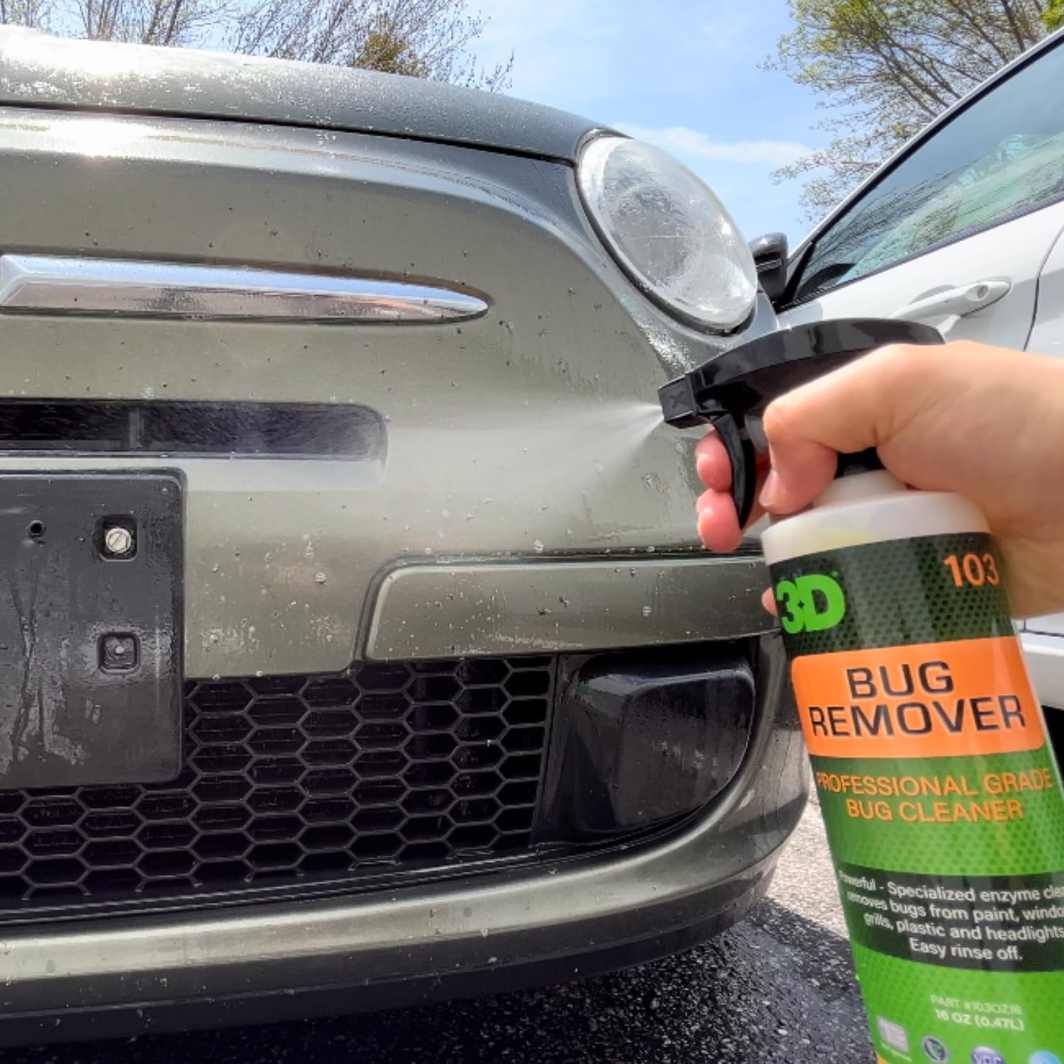 3D 3D Bug Remover - All Purpose Cleaner & Degreaser, 128 Fl Oz, Safe for Car Paint, Plastic, Metal, Chrome, Windows & Mirrors