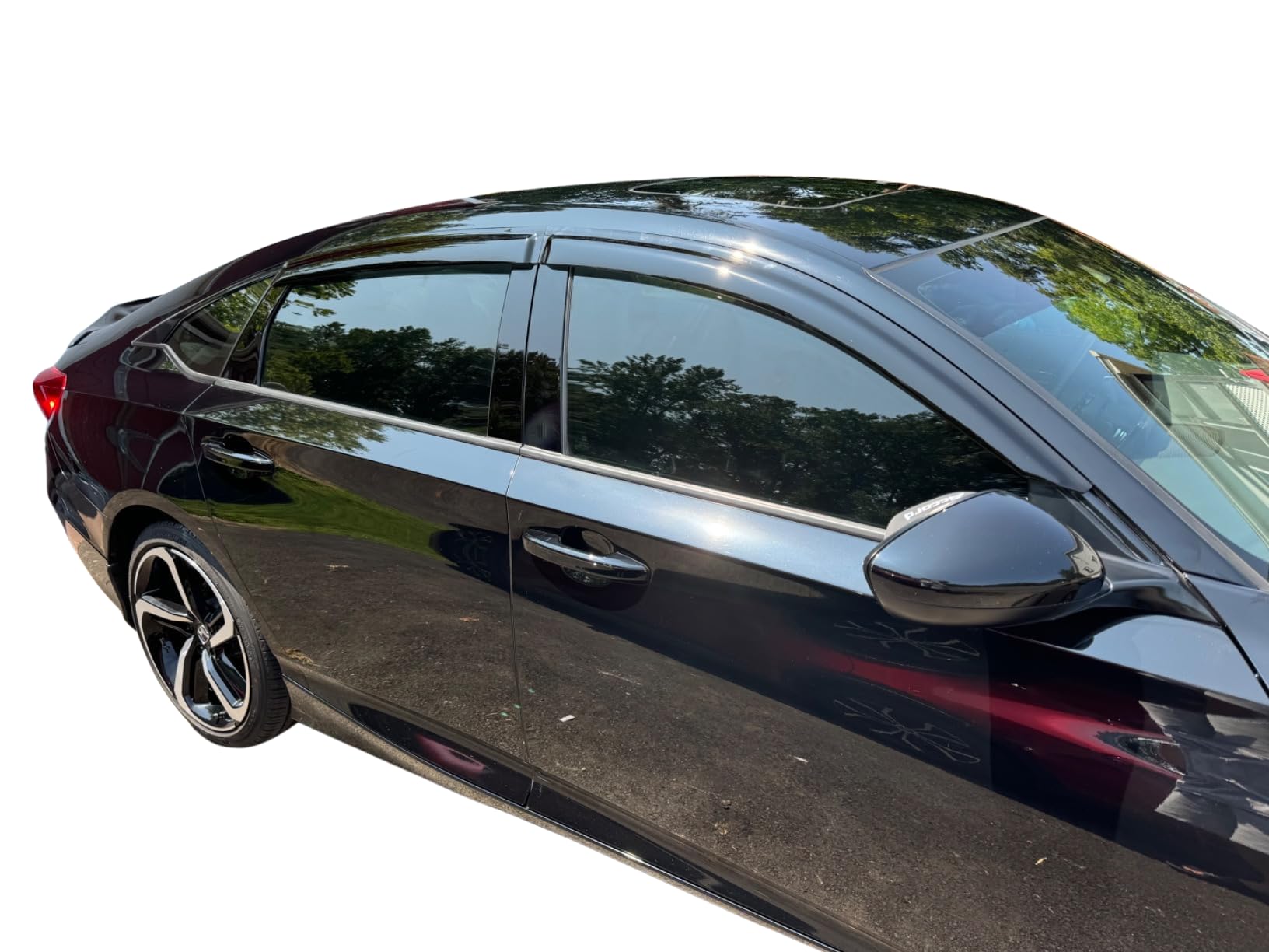2018-2022 Tape-On Rain Guards For Honda Accord Sedan Side Window Visor Deflectors 10Th Gen Lx Ex-L Sport Touring Durable Vent Sh