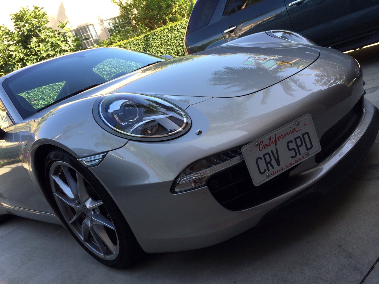 CravenSpeed Platypus License Plate Mount for Porsche 911 (2012-2019) - Stainless Steel & Aluminum, Black, No Drilling, Easy Install