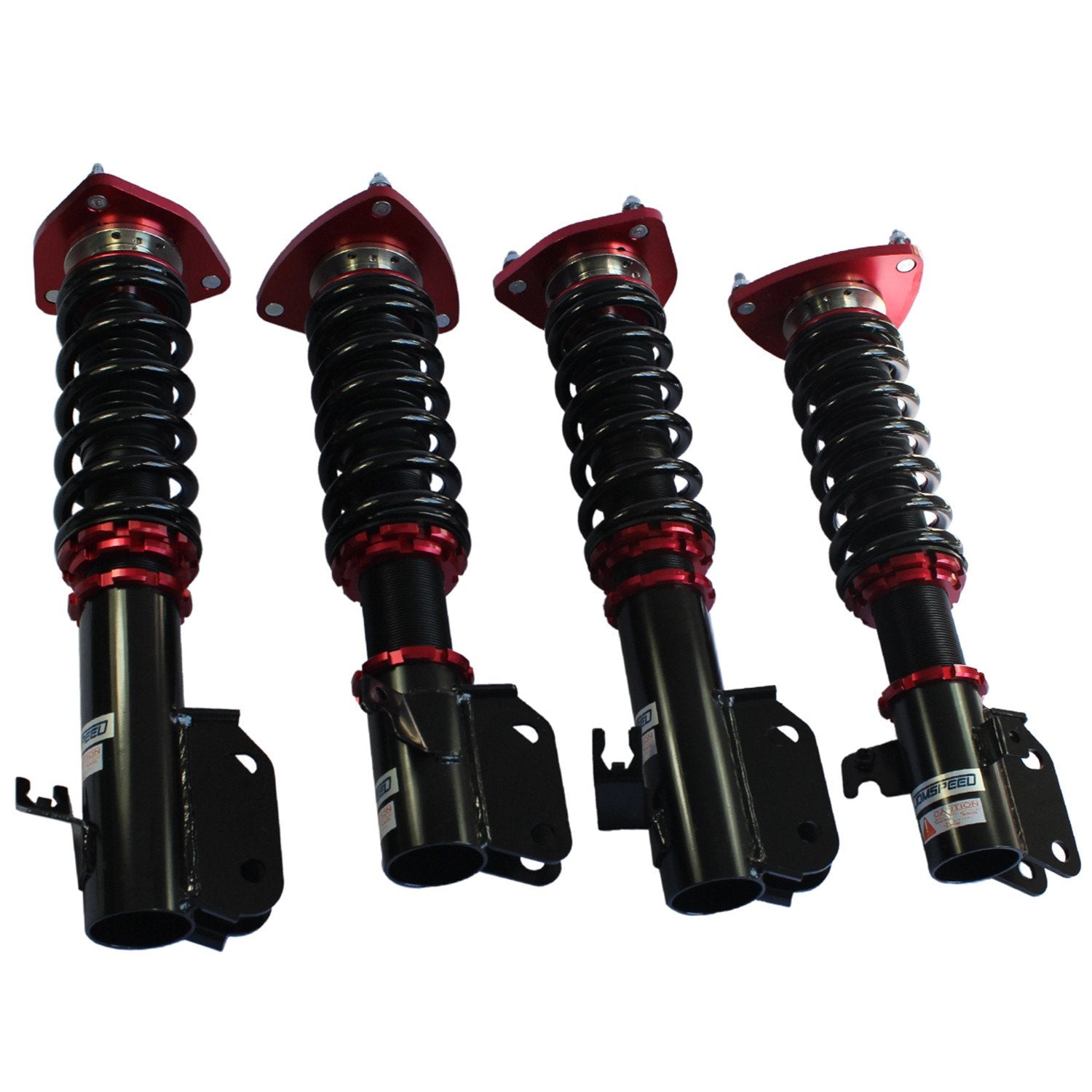 JDMSPEED Coilover Struts Shock Absorbers Suspension Kit for Impreza WRX 2002-2007, Red, Aluminum Construction