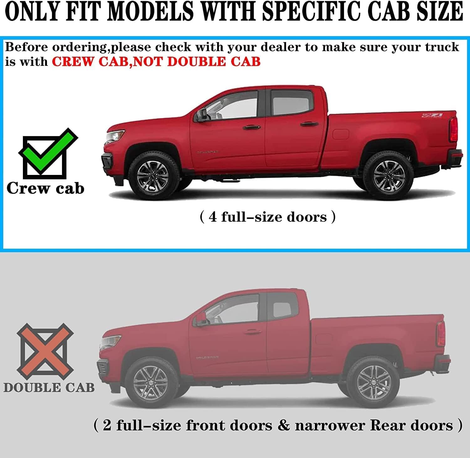 Comnova 4.5'' Running Boards Compatible With 2019-2025 Chevy Silverado/Gmc Sierra 1500 Crew Cab, 2020-2025 Silverado/Sierra 2500