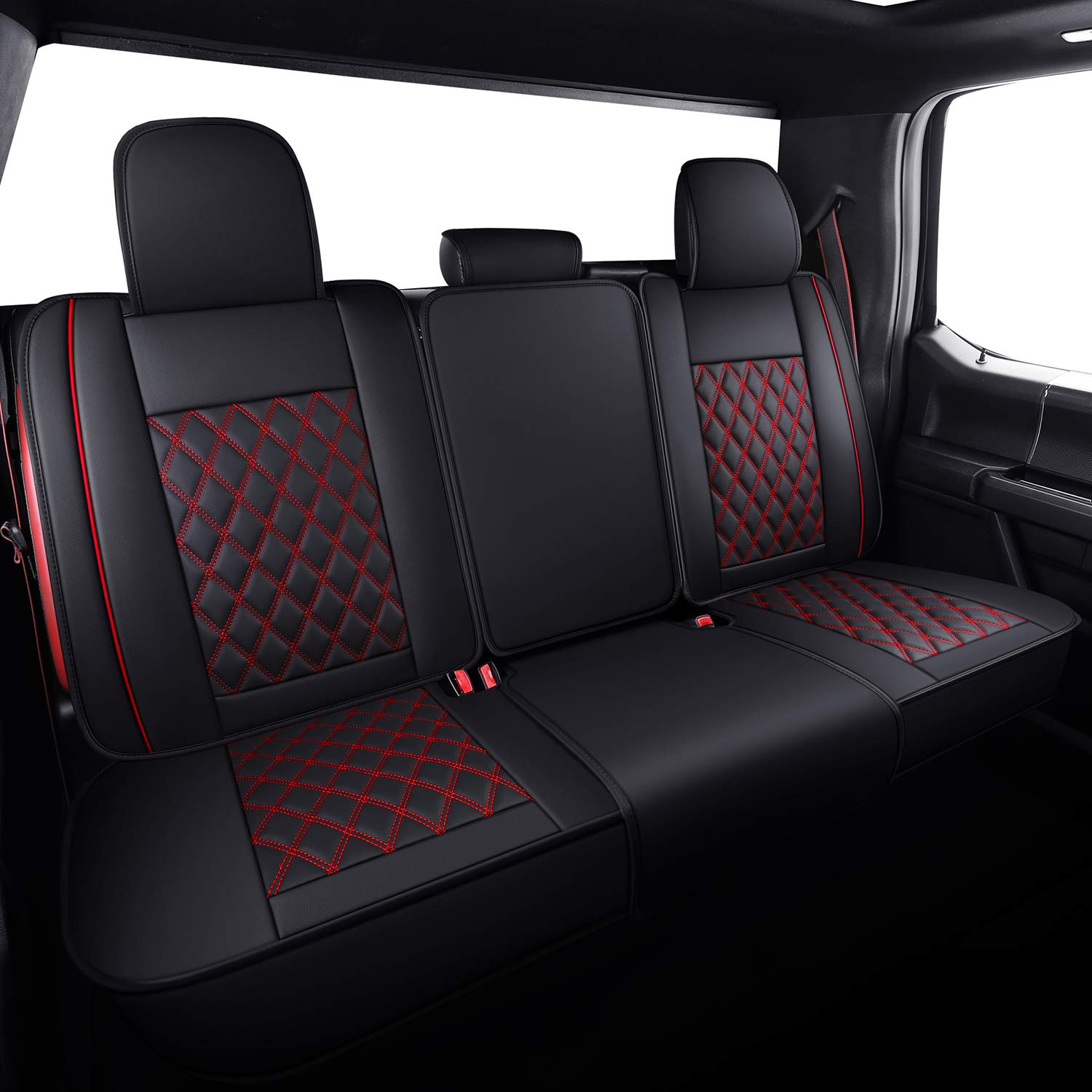 Aierxuan Car Seat Covers Full Set With Waterproof Leather Automotive Vehicle Cushion For Cars Suv Pick-Up Truck Fit For 2009 To