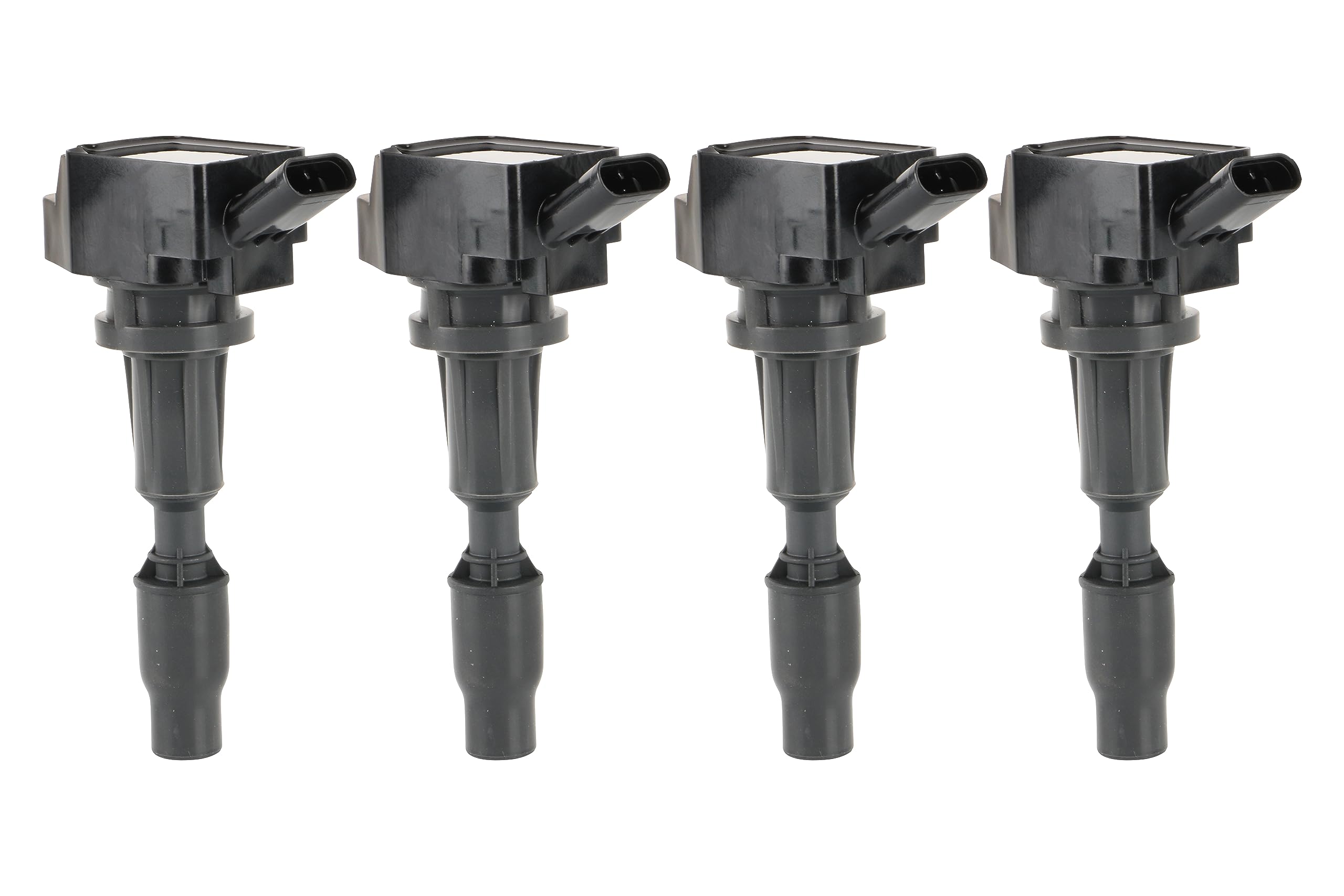 Ignition Coil Pack Set of 4 - Compatible with Hyundai, Kia, Genesis 2.0L, 2.4L, V8 5.0L - Santa Fe, Sonata, Tucson, Veloster, Op