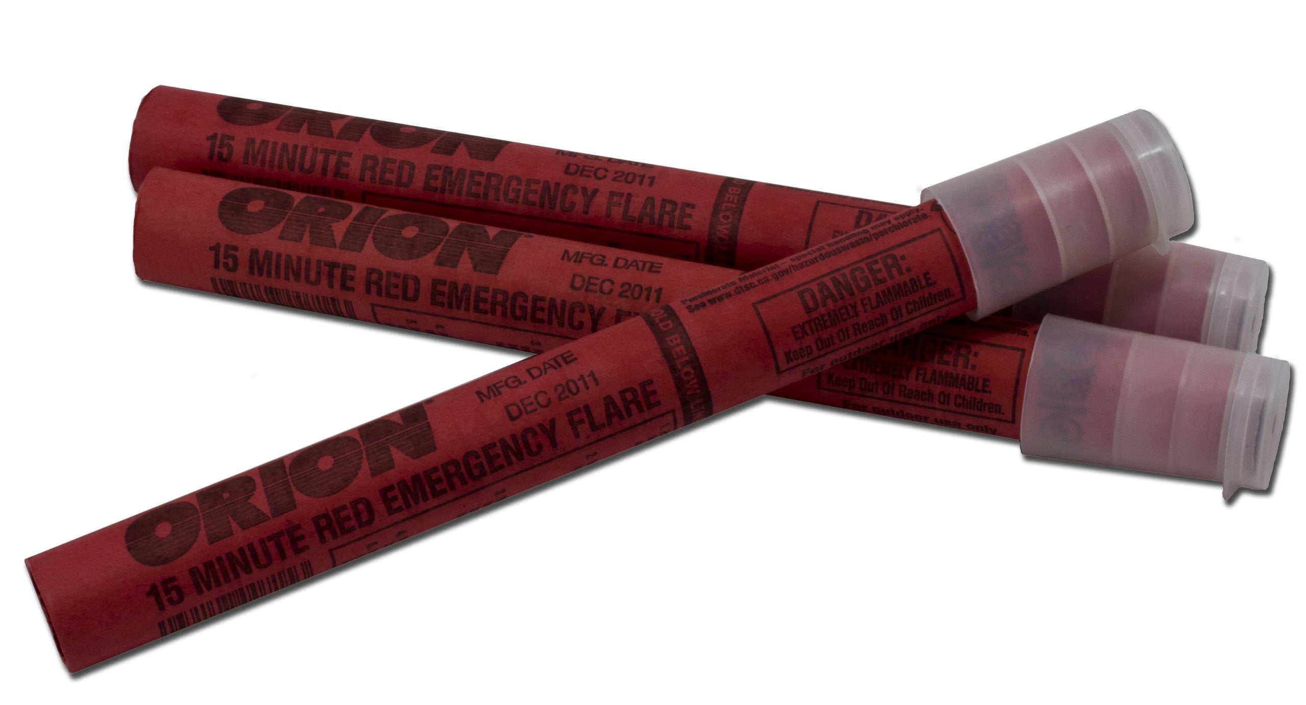 Orion Safety Road Flares - 3 Pack, Model 3153-08, Durable Plastic, Essential Safety Gear