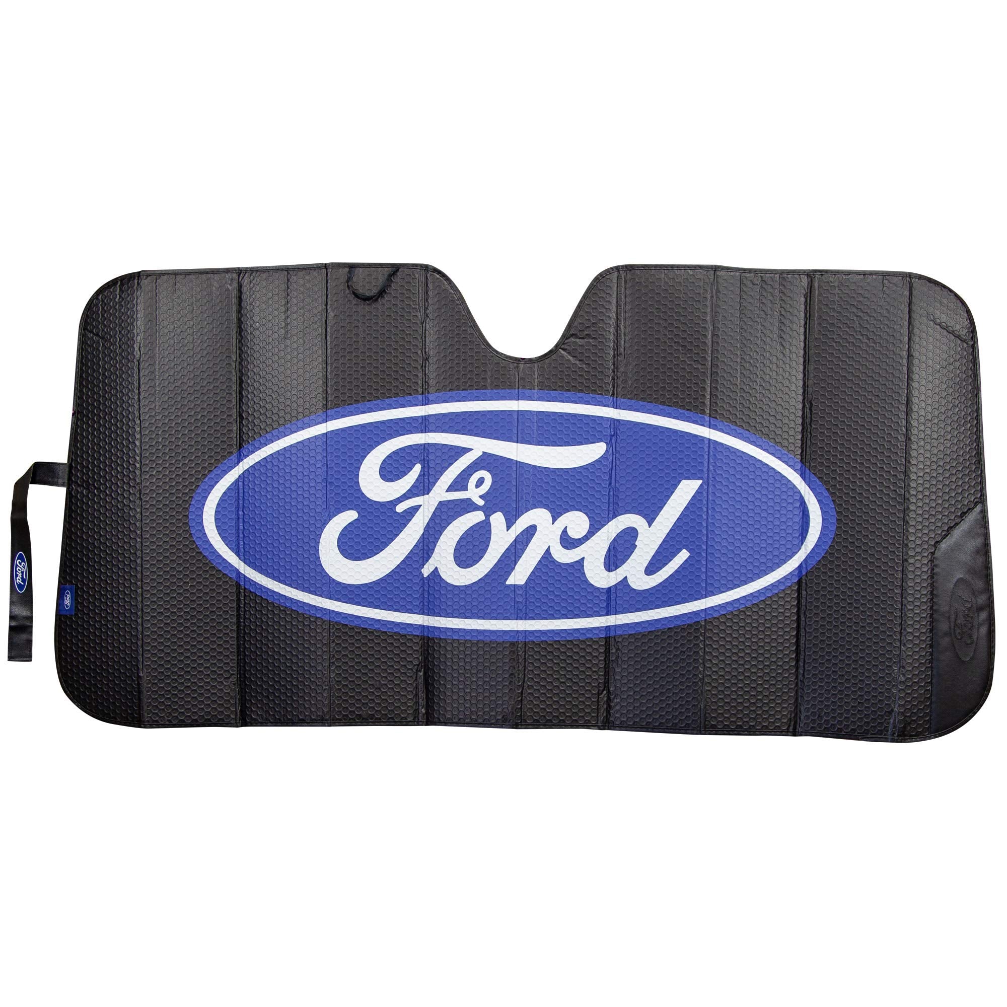 Plasticolor 003858R01 Black Matte Finish Car Truck Or Suv Front Ford Logo Windshield Sunshade