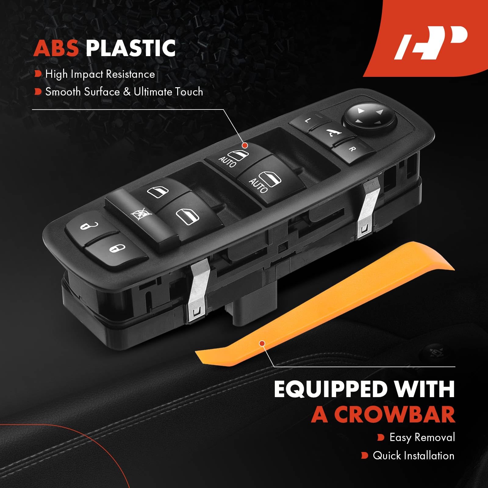 A-Premium Master Power Window Switch Compatible with Chrysler Town & Country 2012-2016 & Dodge Grand Caravan 2012-2016, V6 3.6L