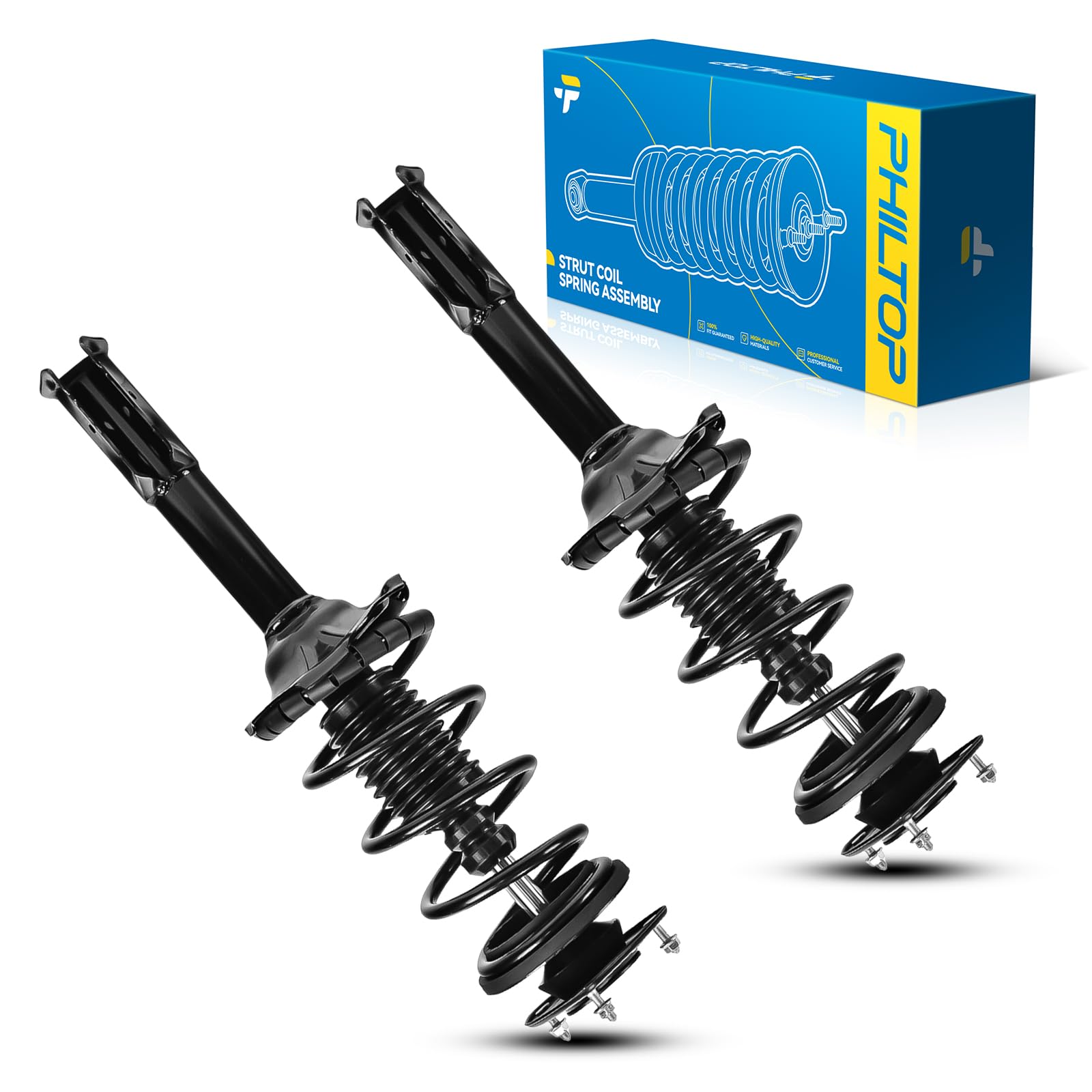 Philtop Front Complete Struts Shock Absorber Fits Xa Xb2004 2005 2006 172245 * 2 Struts With Coil Spring Assemblies Set Of 2 Saa