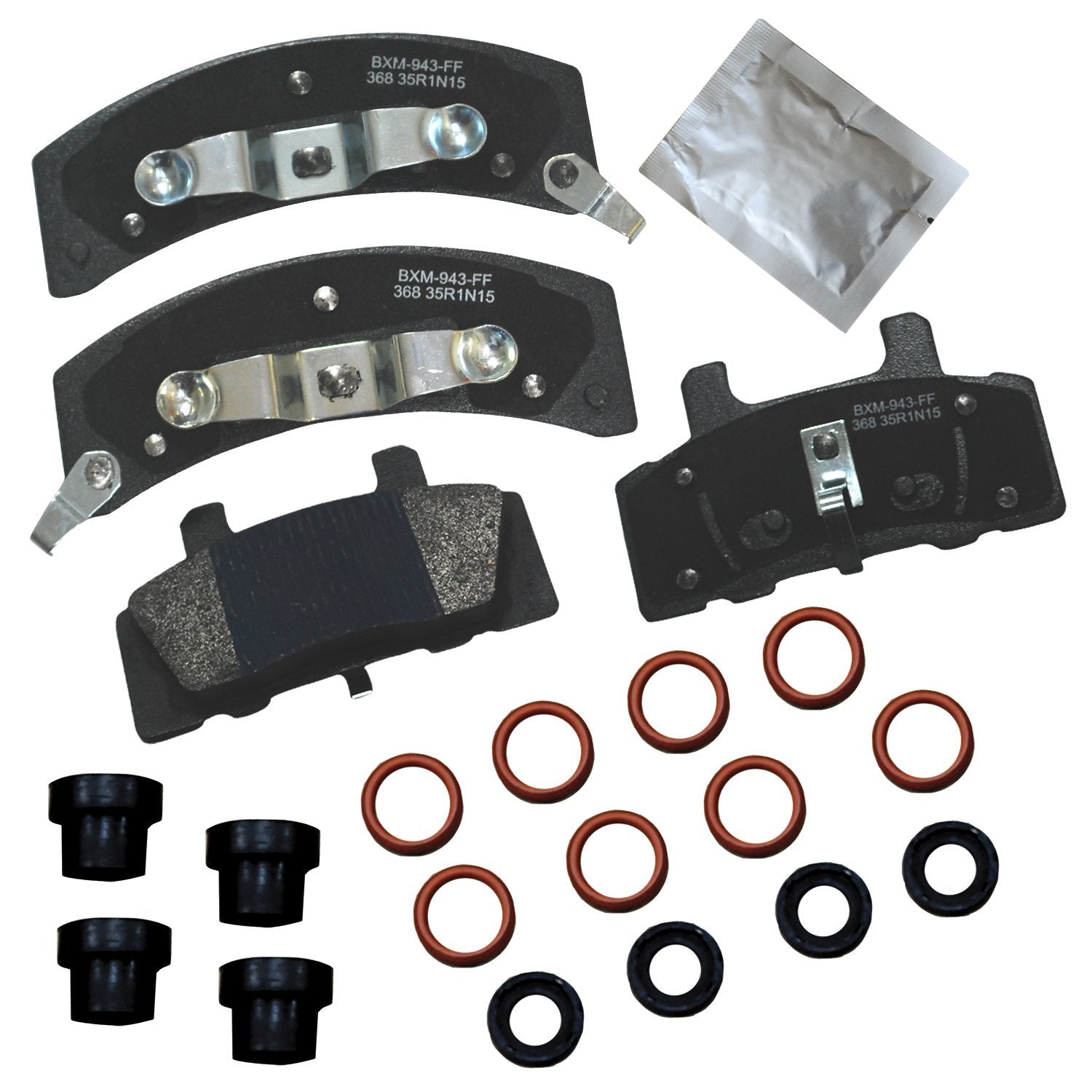Bendix Premium Sbm368 Semi-Metallic Front Brake Pads For Chevrolet C1500 1991-1988, K1500 1991-1988, Gmc C1500 1991-1988, K1500