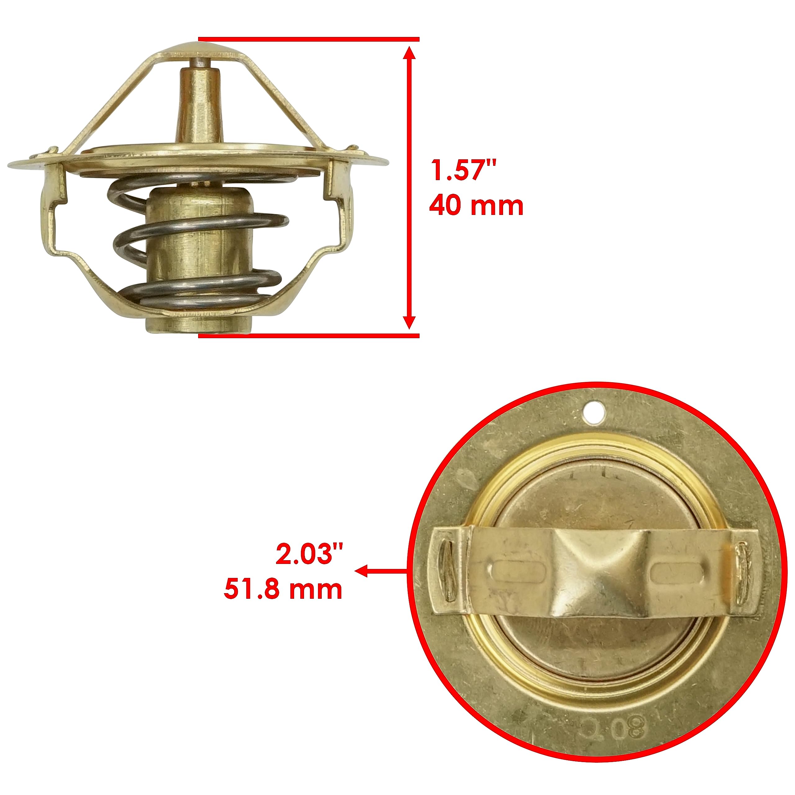 Caltric Thermostat & O Ring Compatible With Honda Vt1100C2 Vt-1100C2 Shadow Ace Sabre 1995-2007