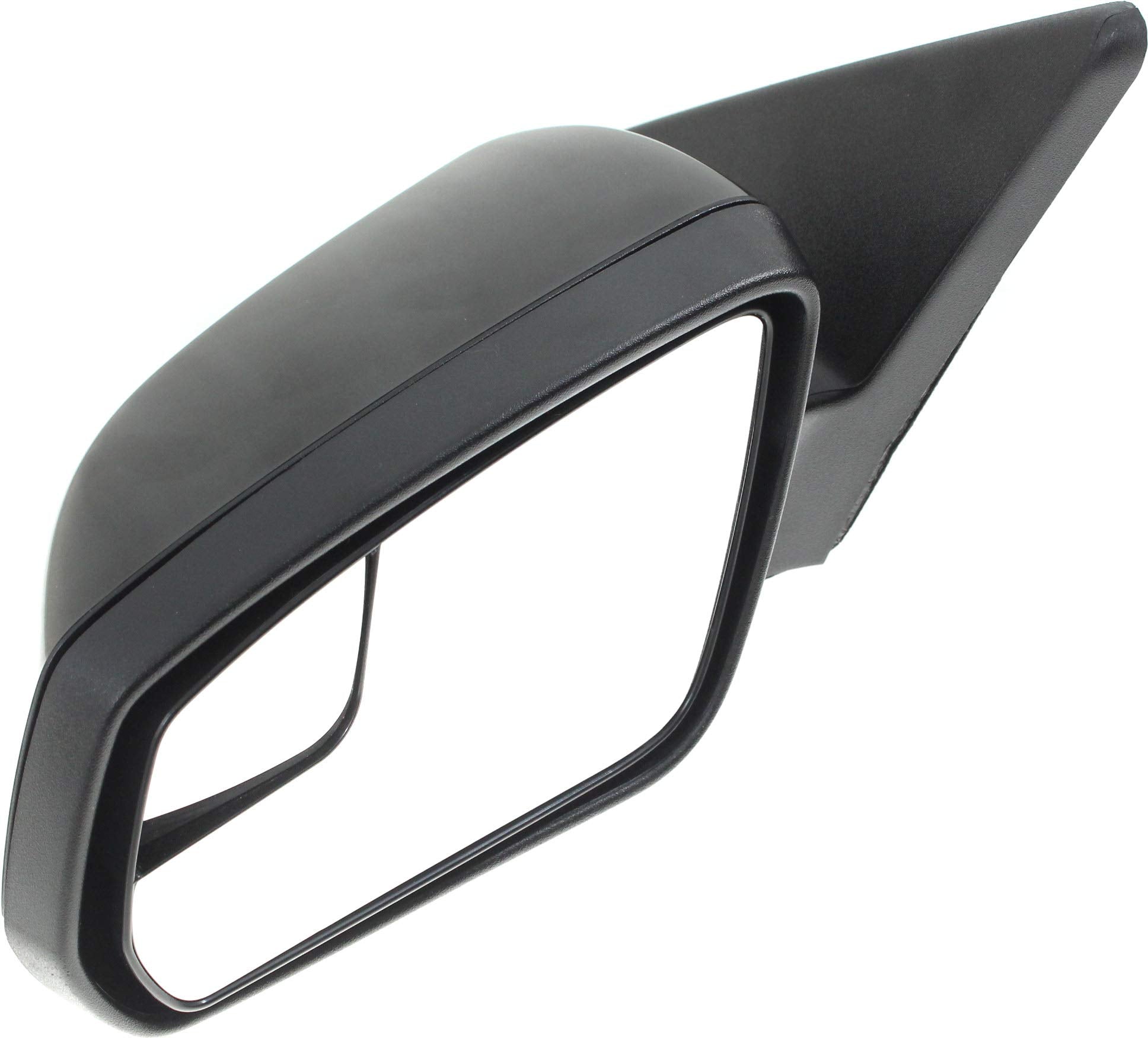 Kool-Vue Mirror Compatible with 2011-2012 Ford Mustang Driver Side With 1 Paintable and 1 Textured Black Cap, With Blind Spot Gl