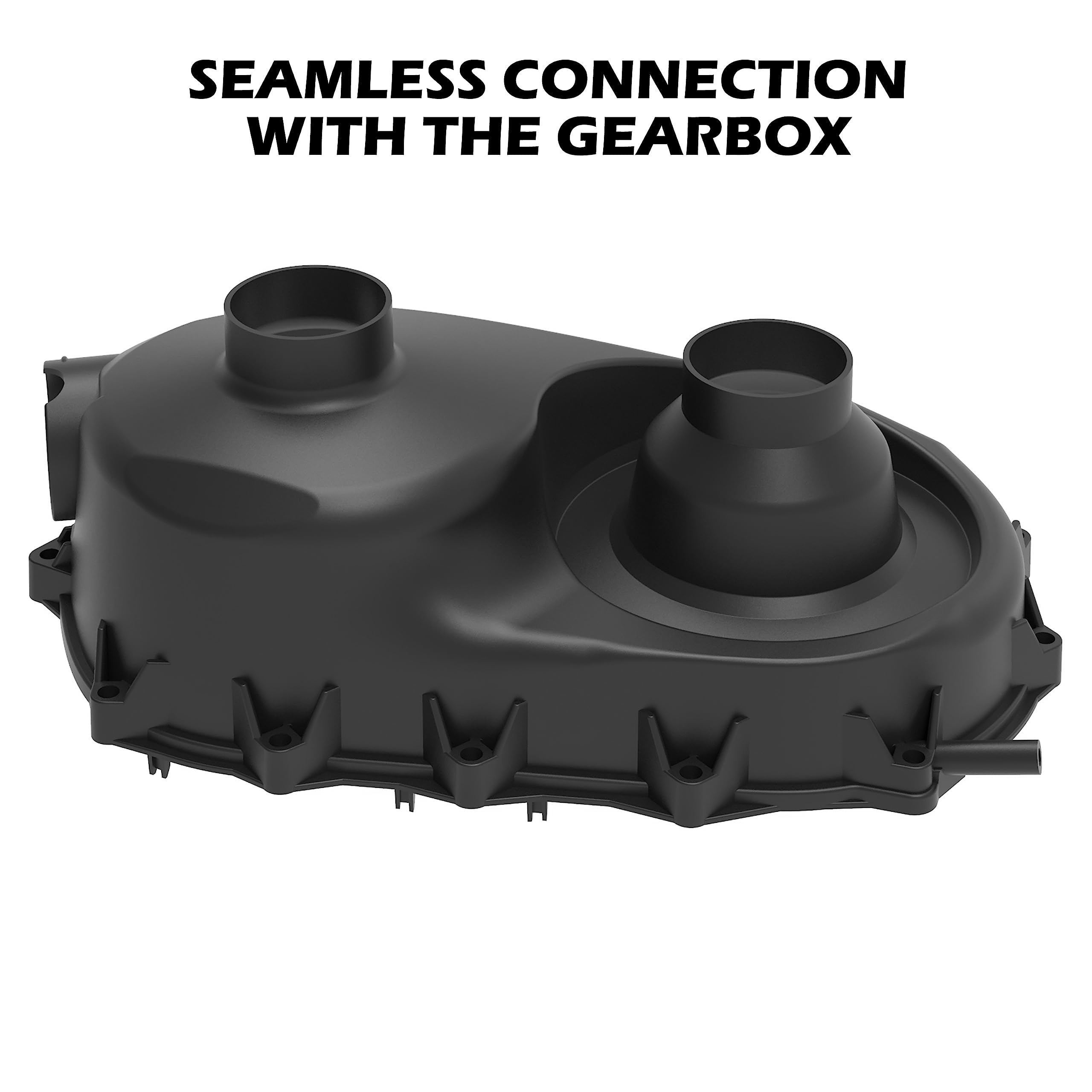 SAUTVS Outer Clutch Cover for Can-Am Maverick 15-17 & Commander 19-20, CVT Air Guide, Black, Replace #420212285