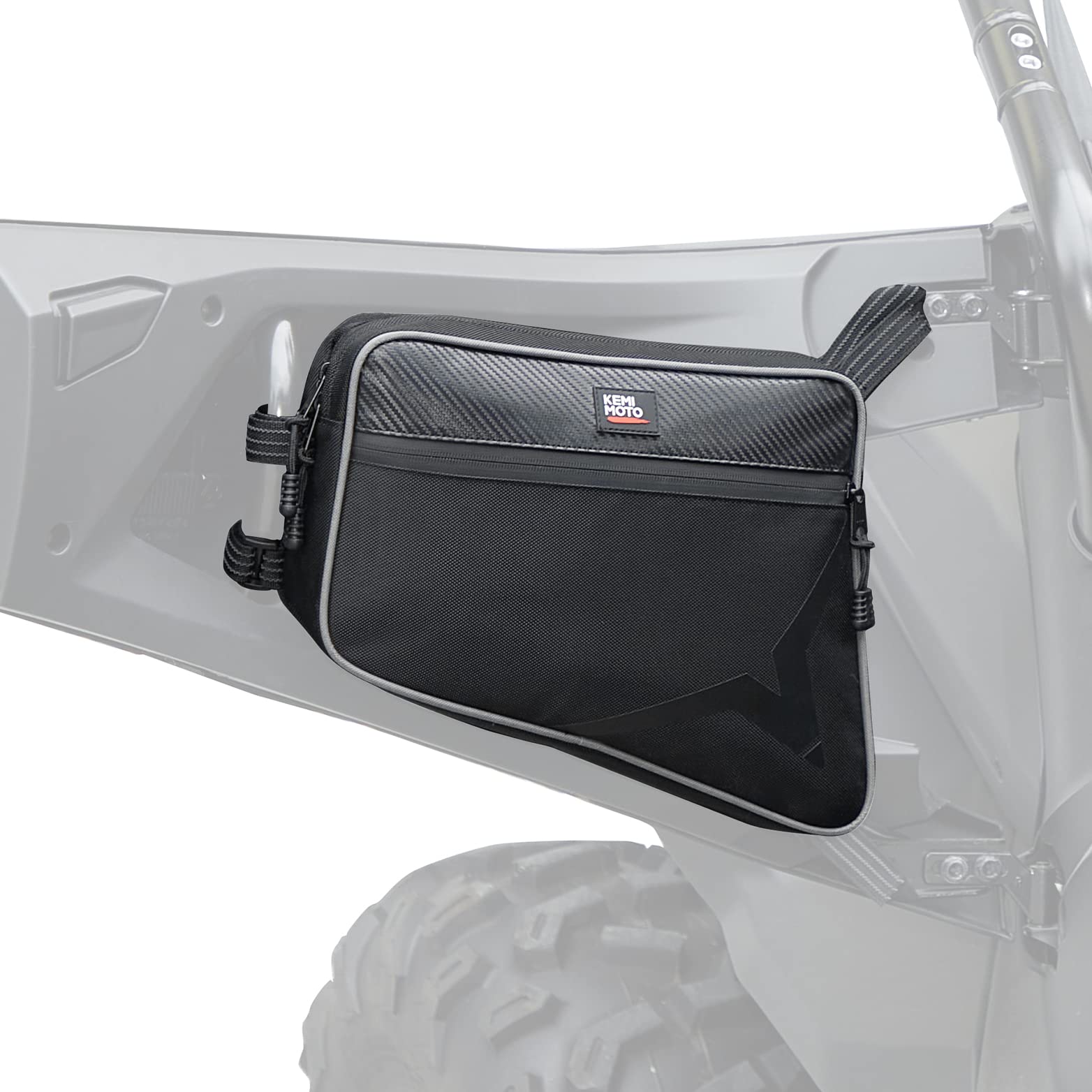 Kemimoto Door Bags 1680D Storage Bag Compatible With Cfmoto Zforce 950 Ho/Hoex 2022-2024 / Zforce 950 Sport 2020-2022 G1, Lower Door Side Bags Resistant Zippers - Set Of Two