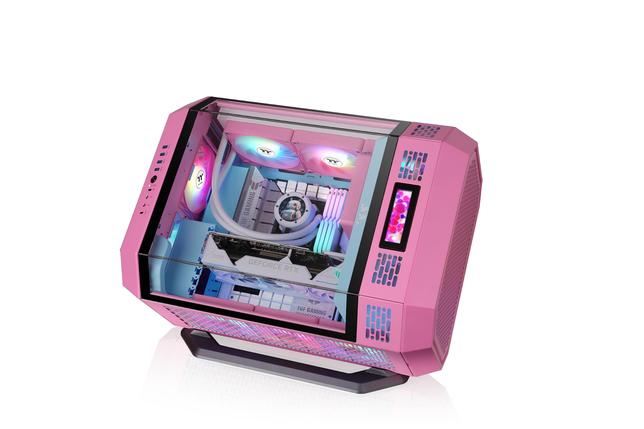 Thermaltake Tower 600 Horizontal Display Chassis Stand Kit, Bubble Pink, Model AC-076-ONANAN-A1