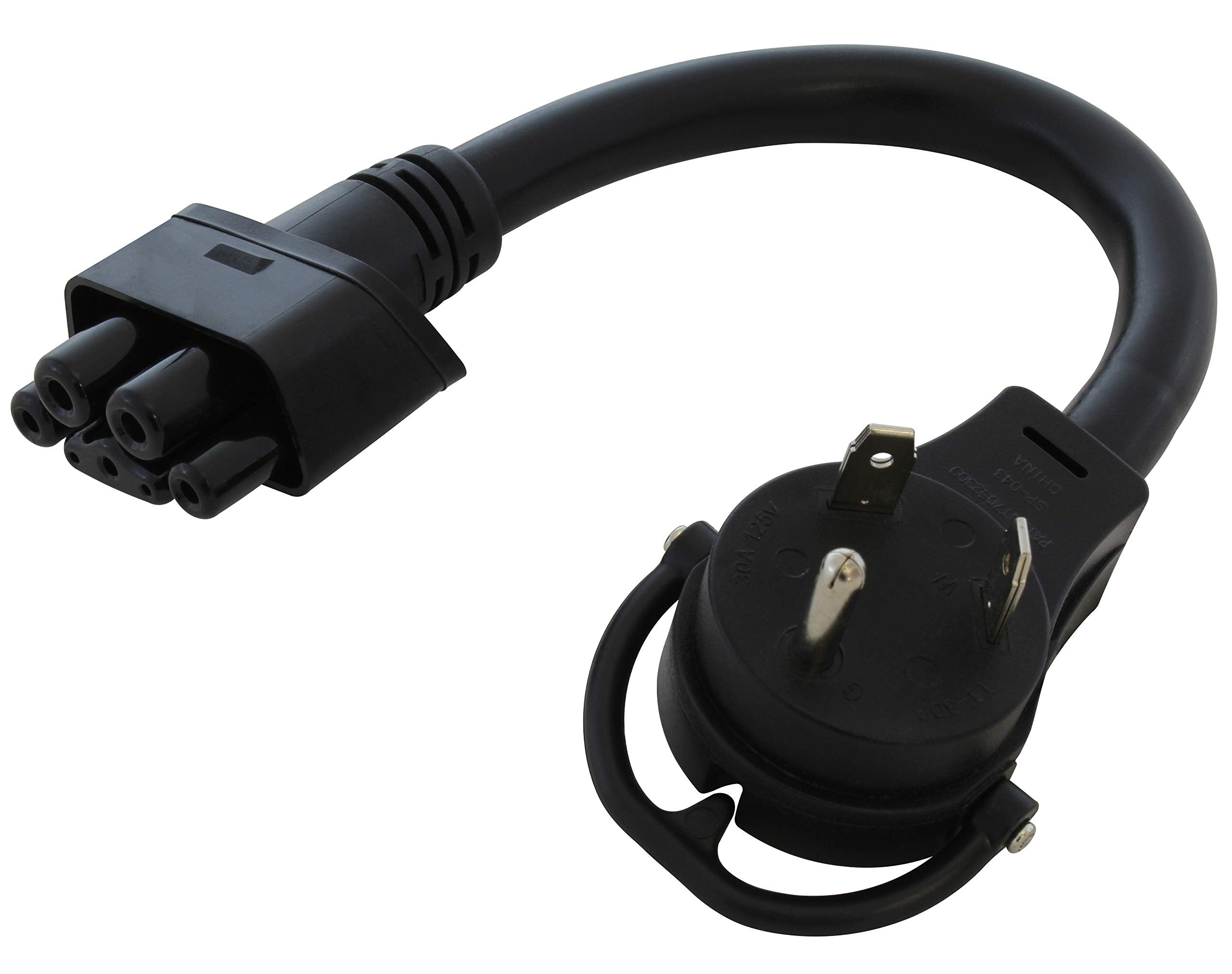 Ac Works Ev Charging Adapter For Tesla Use (Tt-30P Rv/Trailer 30A Gen2)