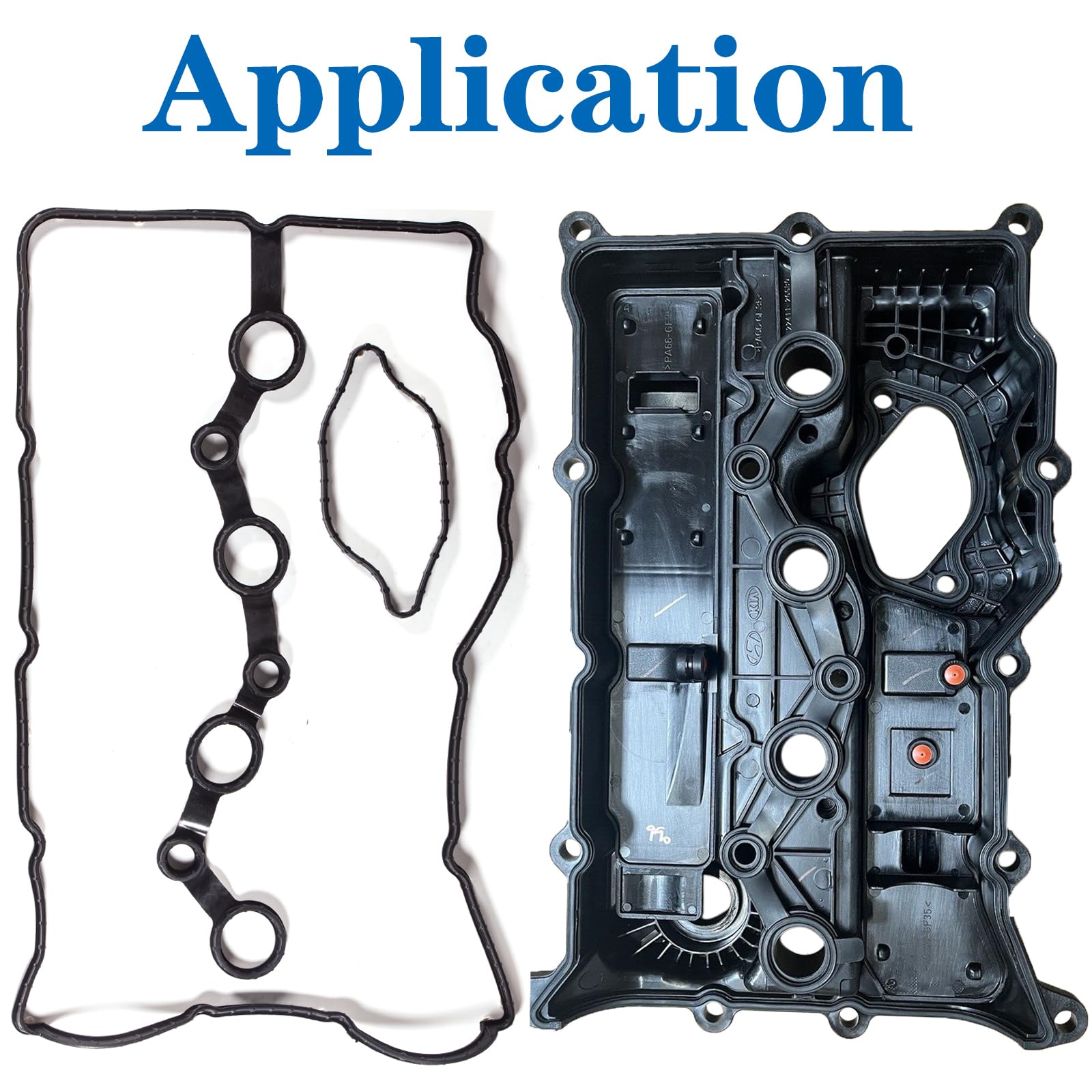 HIHIAV Engine Valve Cover Gasket Set for 2015-2020 Hyundai Sonata, Santa Fe, Kia Sorento, Optima 2.0, 2.4L, Model V