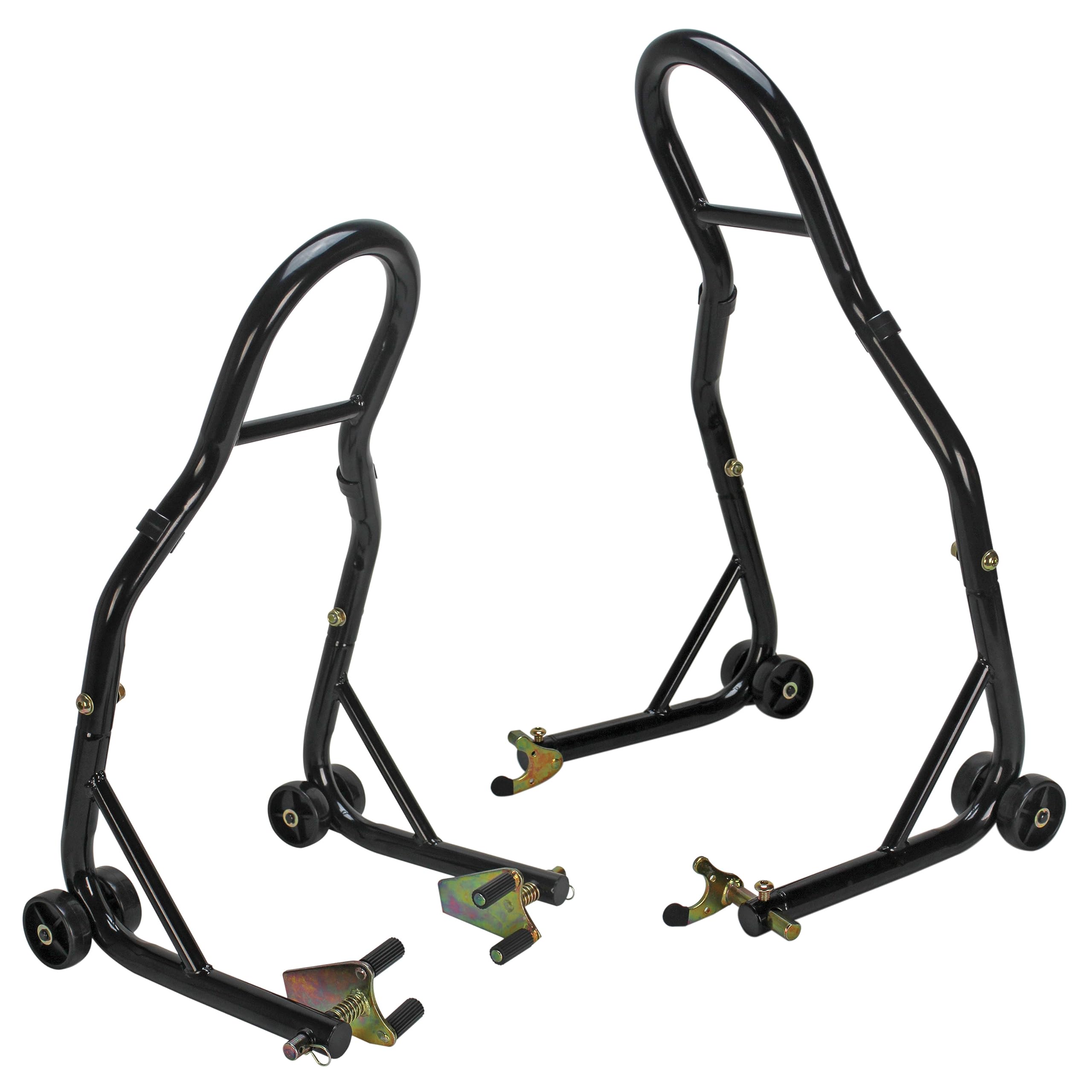 Extreme Max 5600.3261 Sport Bike Motorcycle Front & Rear Spool-Style Lift Stand - Fits Most Yamaha, Honda, Kawasaki, Suzuki, Duc