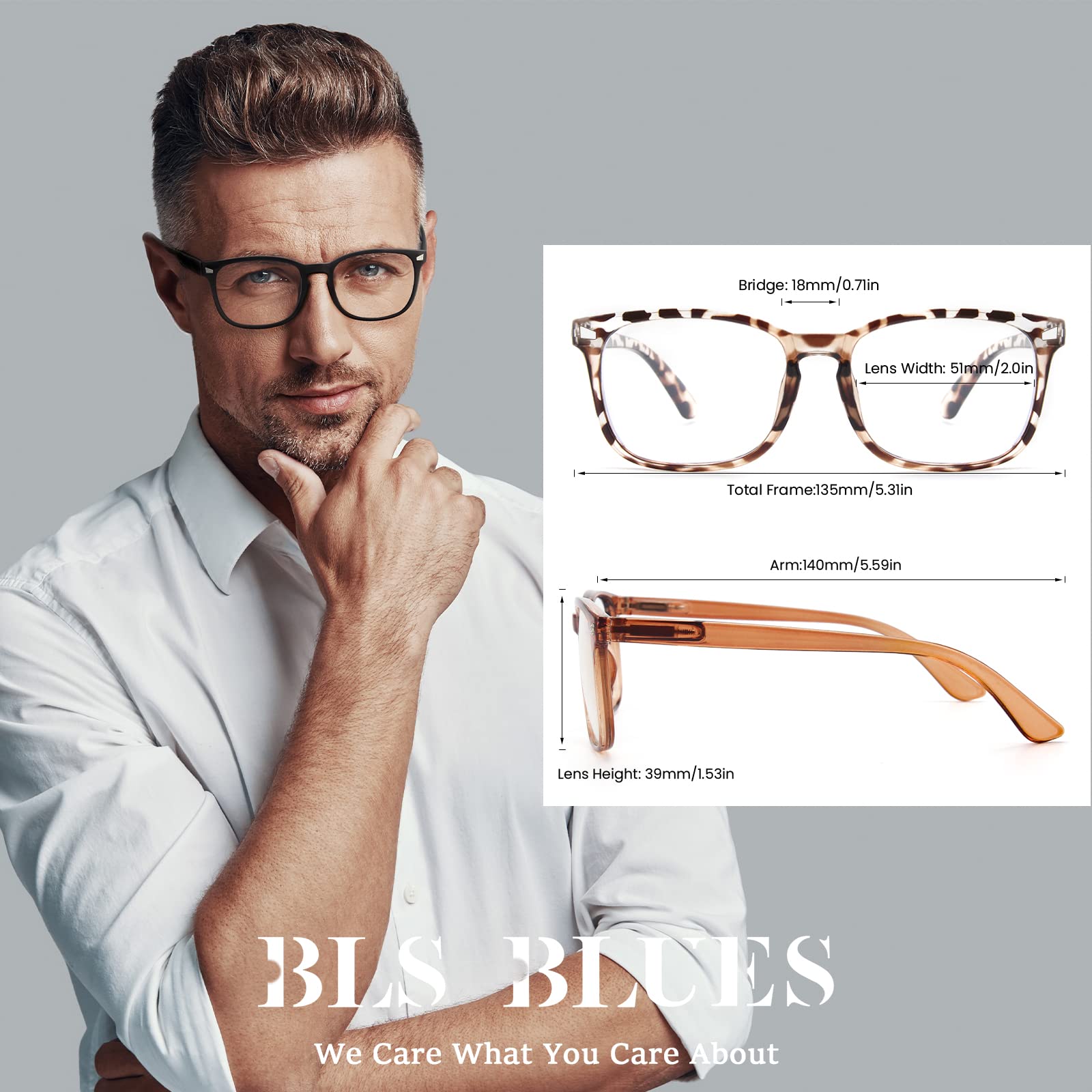 Bls 5 Pack Reading Glasses Blue Light Blocking, Fashion Square Computer Readersaanti Glareeye Strainuv Ray Blockers Eyeglasses W