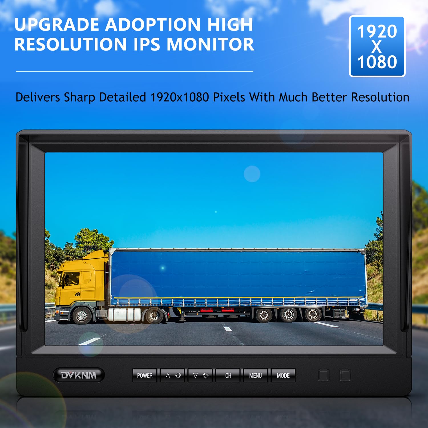 DVKNM 9" AHD IPS Monitor - 1080P HD DVR Recording Backup Camera Kit, Model TH102, Includes Waterproof Camera & 32G SD Card