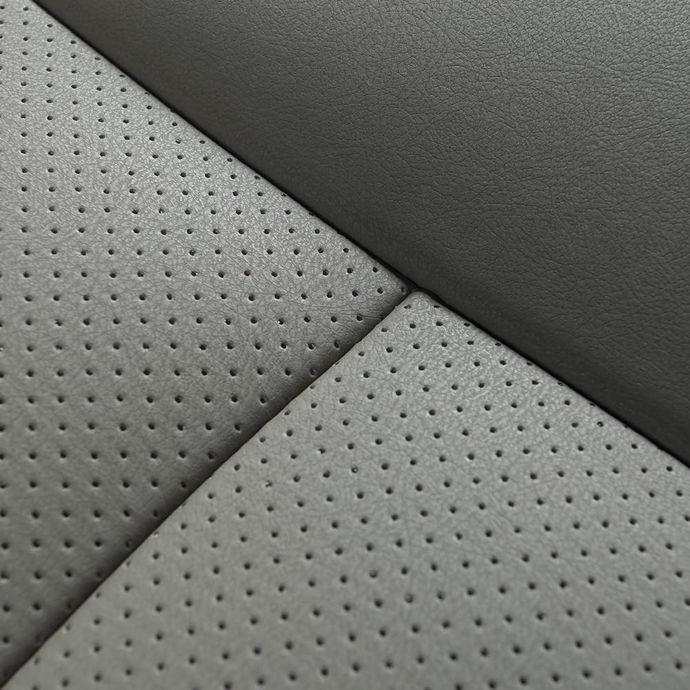 Edealyn 1 Pack Car Interior Luxury Pu Leather Bench Seat Protector Rear Car Seat Cover Rear Seat Bottom Cover Fits 90% Of Car -